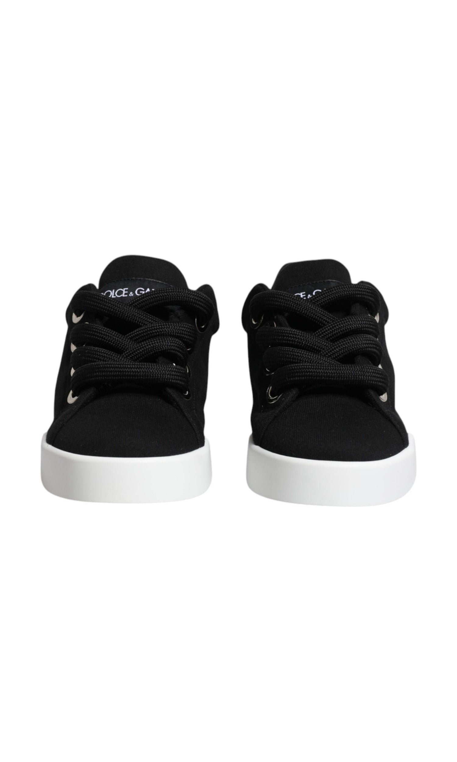 Dolce & Gabbana Black Portofino Low Top Sneakers Shoes Glam Steals