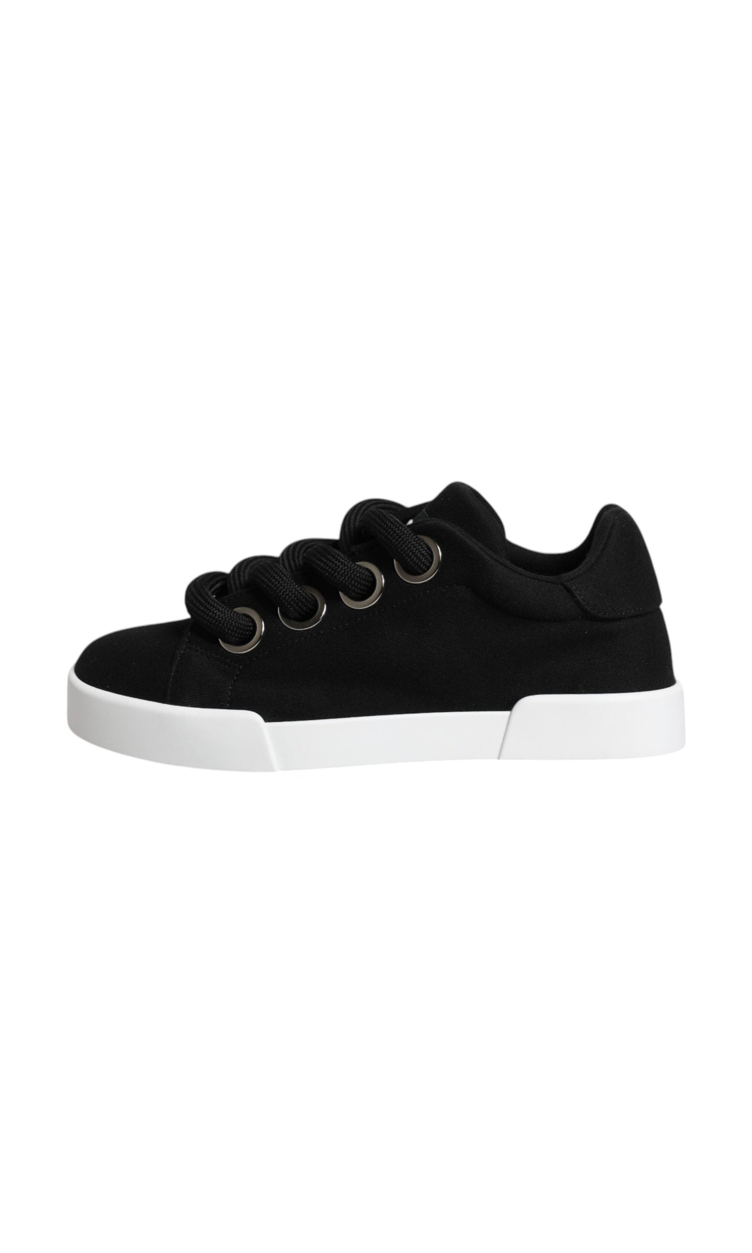 Dolce & Gabbana Black Portofino Low Top Sneakers Shoes Glam Steals