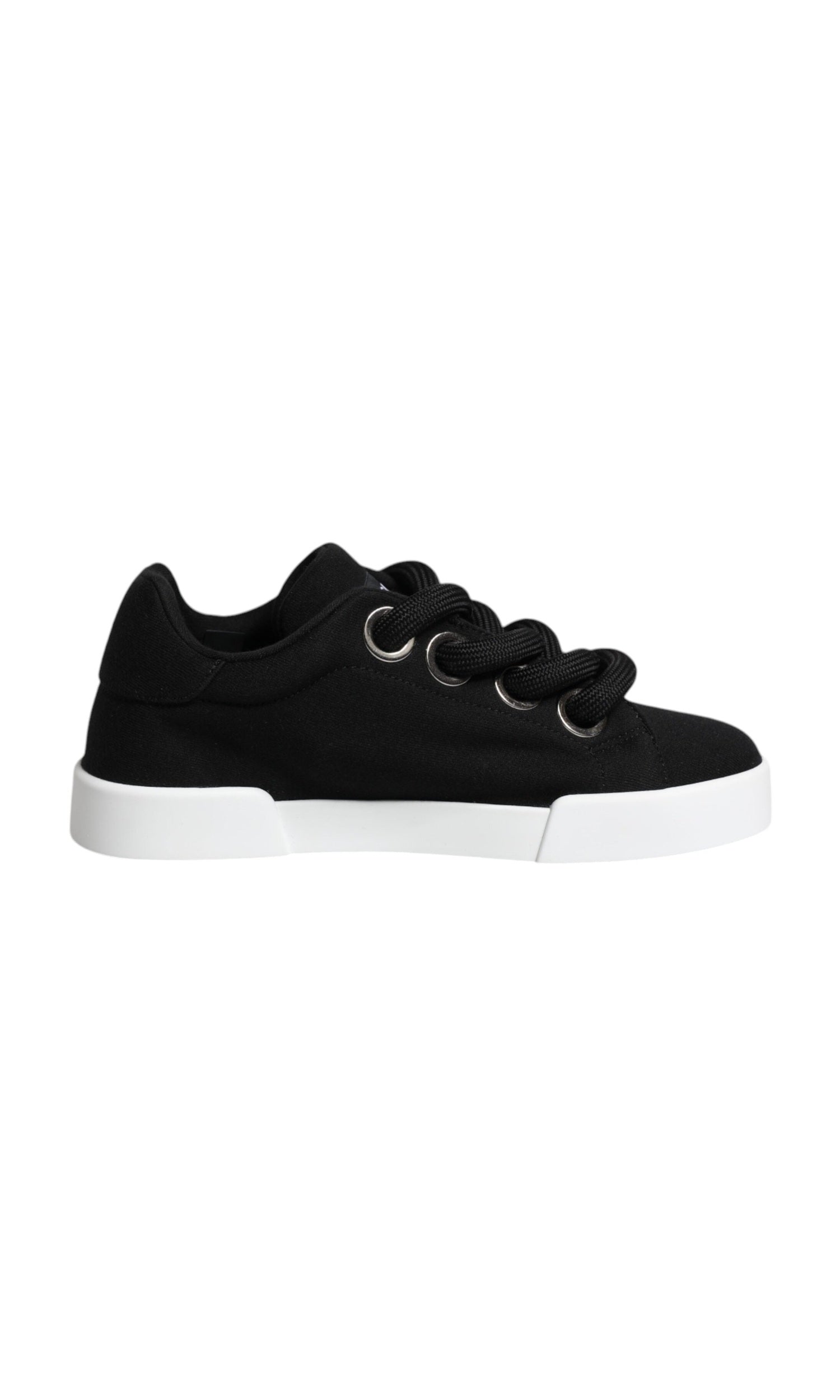 Dolce & Gabbana Black Portofino Low Top Sneakers Shoes Glam Steals