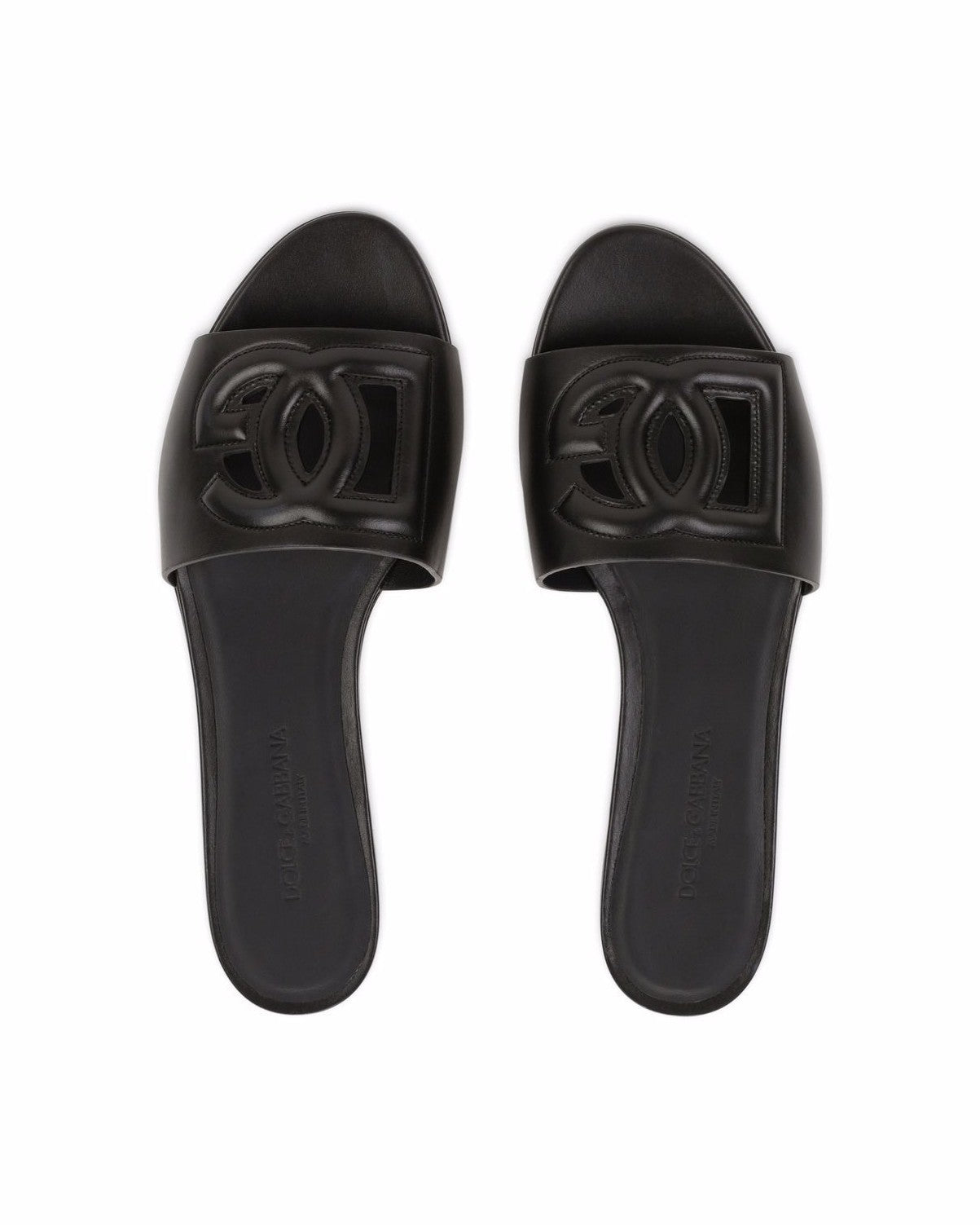 Dolce & Gabbana Black Sandals Flats