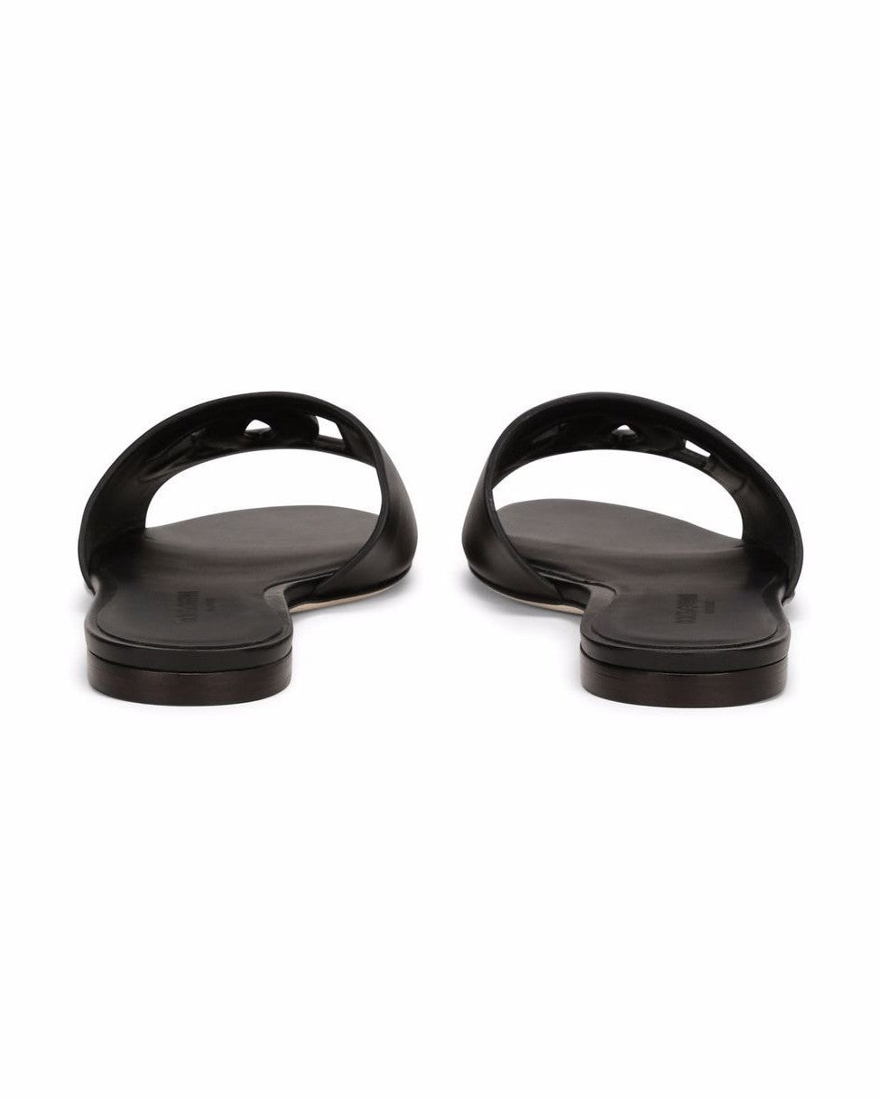 Dolce & Gabbana Black Sandals Flats