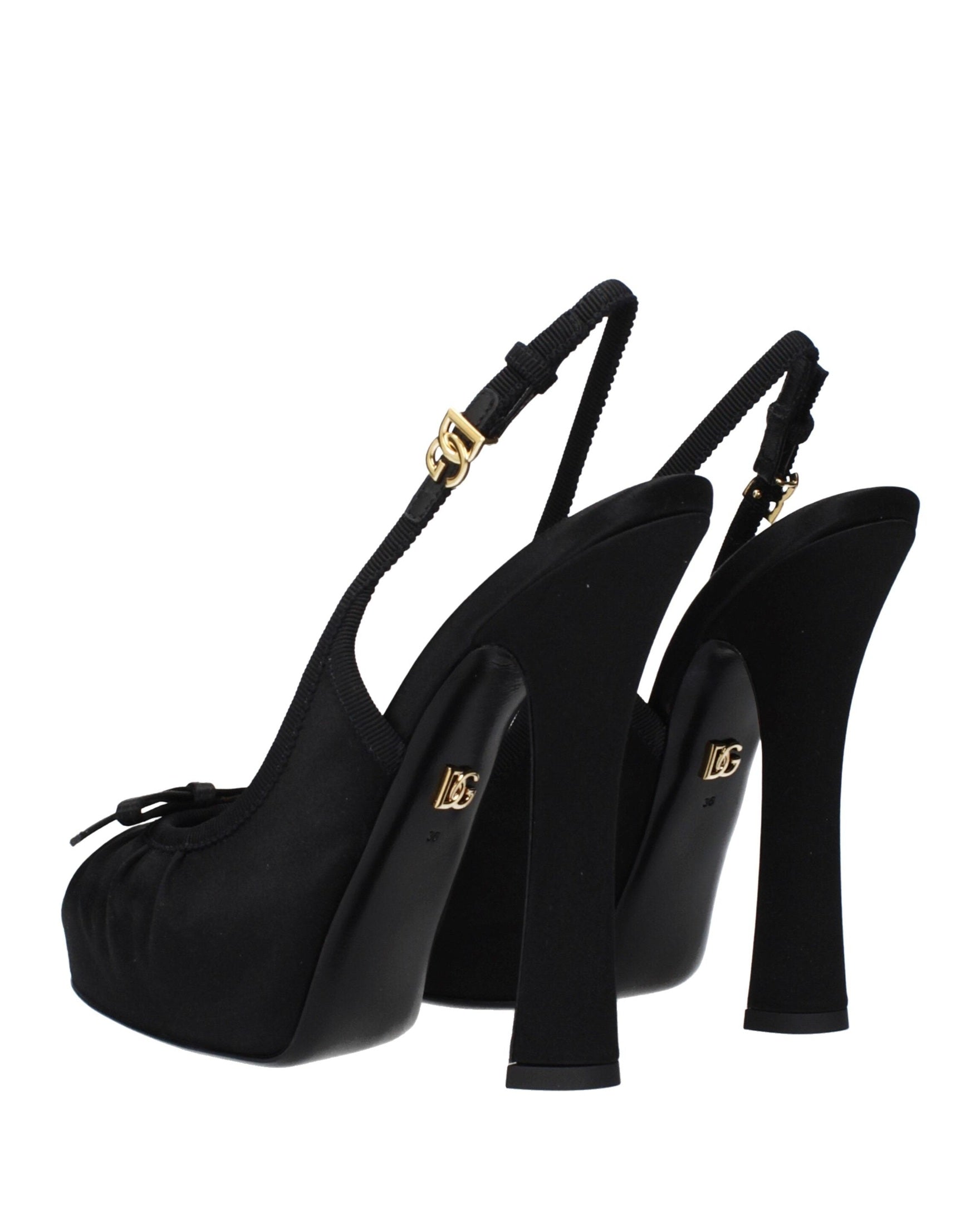 Dolce & Gabbana Black Satin Pumps Glam Steals