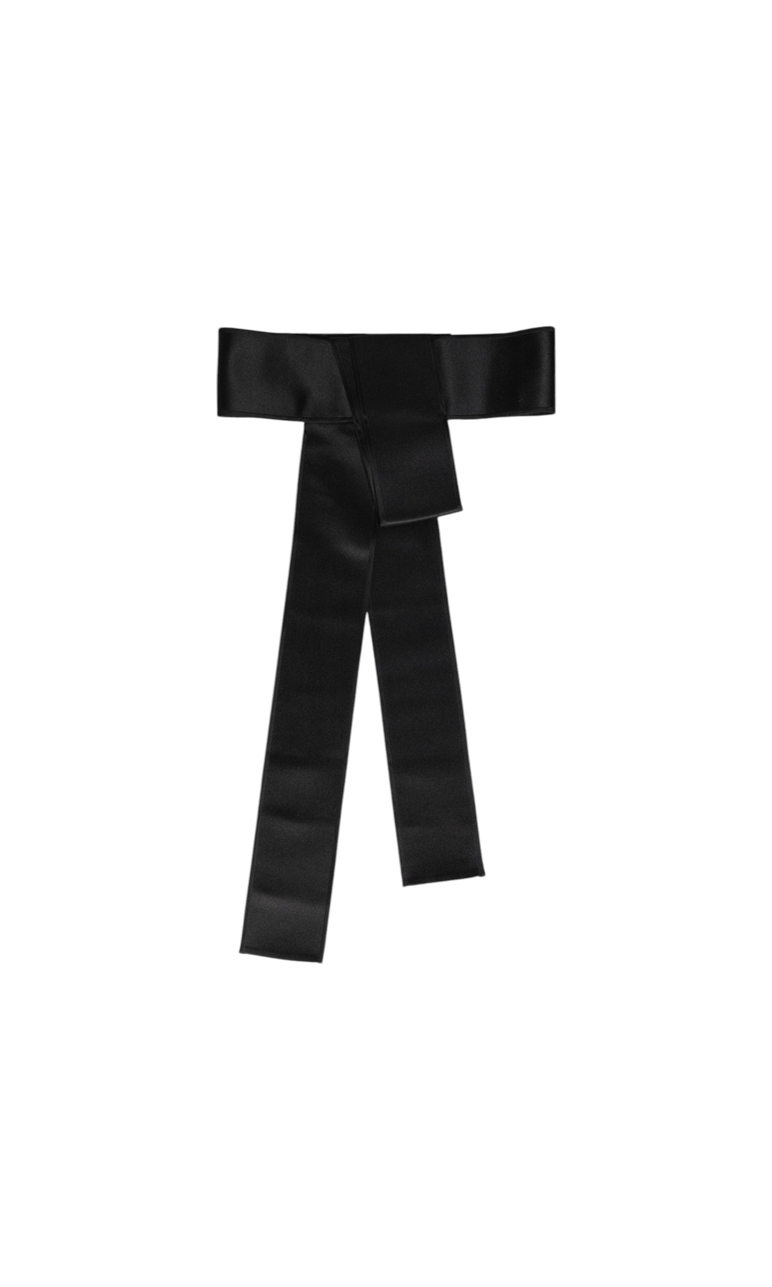 Dolce & Gabbana Black Satin Wide Waist Belt Glam Steals