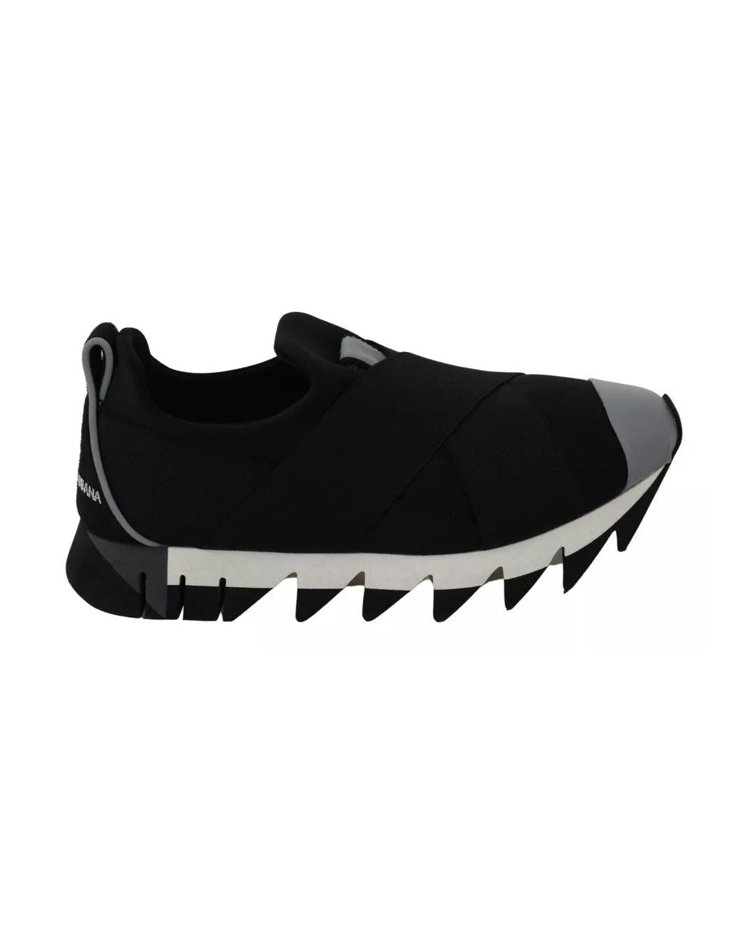 Dolce & Gabbana Black Shark Neoprene Stretch Sneakers Shoes Glam Steals
