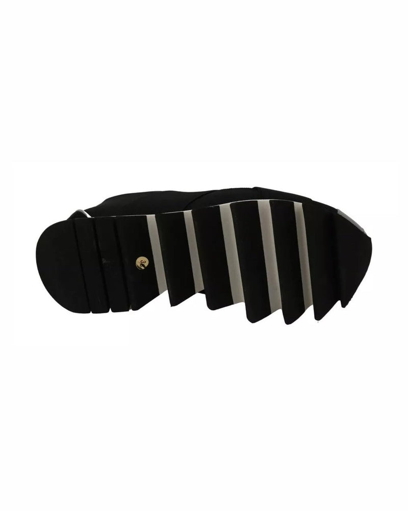 Dolce & Gabbana Black Shark Neoprene Stretch Sneakers Shoes Glam Steals