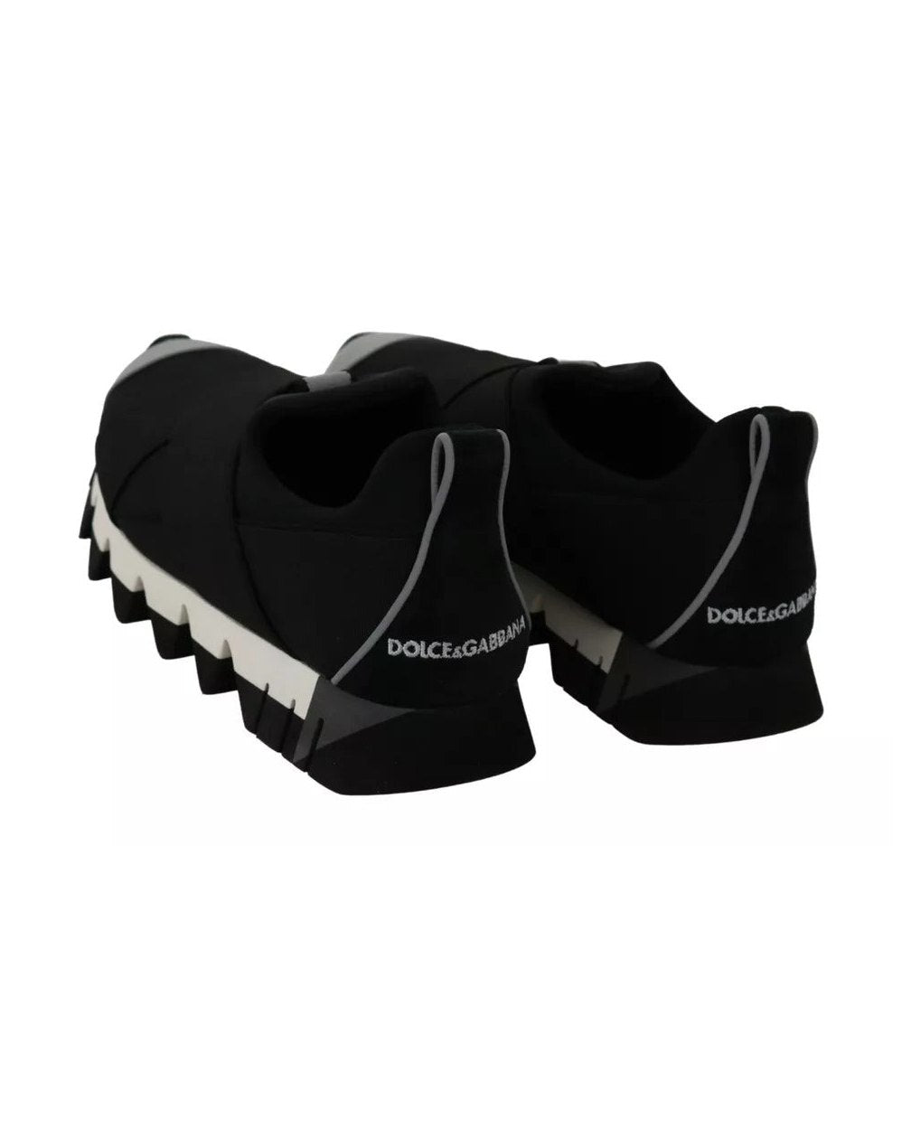 Dolce & Gabbana Black Shark Neoprene Stretch Sneakers Shoes Glam Steals