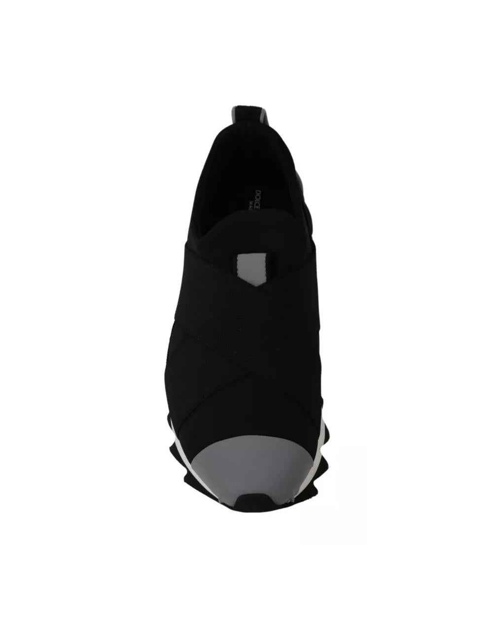 Dolce & Gabbana Black Shark Neoprene Stretch Sneakers Shoes Glam Steals