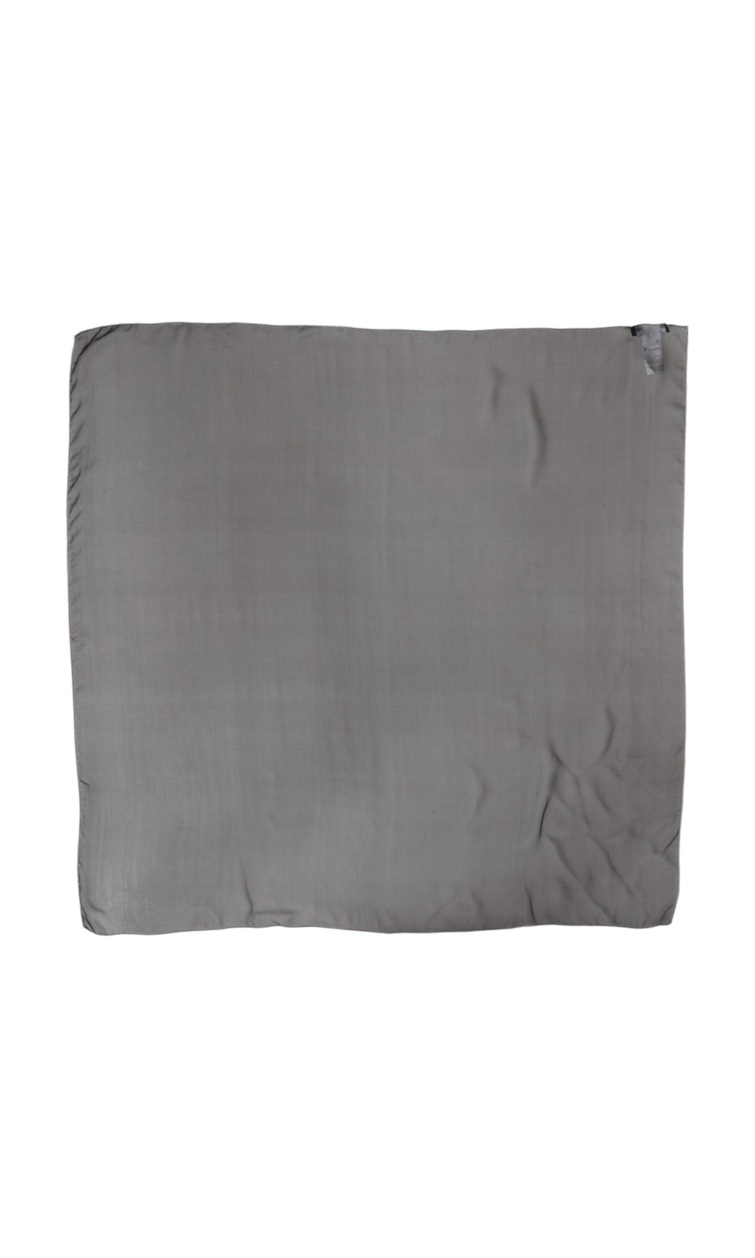 Dolce & Gabbana Black Silk Gray Square Women Foulard Scarf Glam Steals