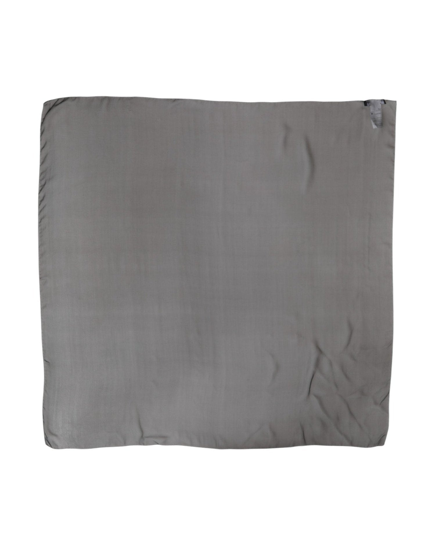 Dolce & Gabbana Black Silk Gray Square Women Foulard Scarf Glam Steals