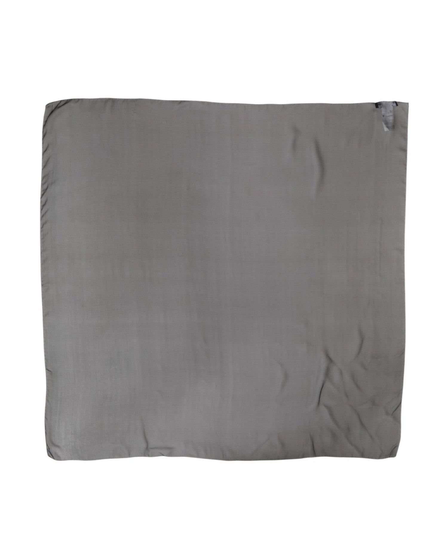 Dolce & Gabbana Black Silk Gray Square Women Foulard Scarf Glam Steals