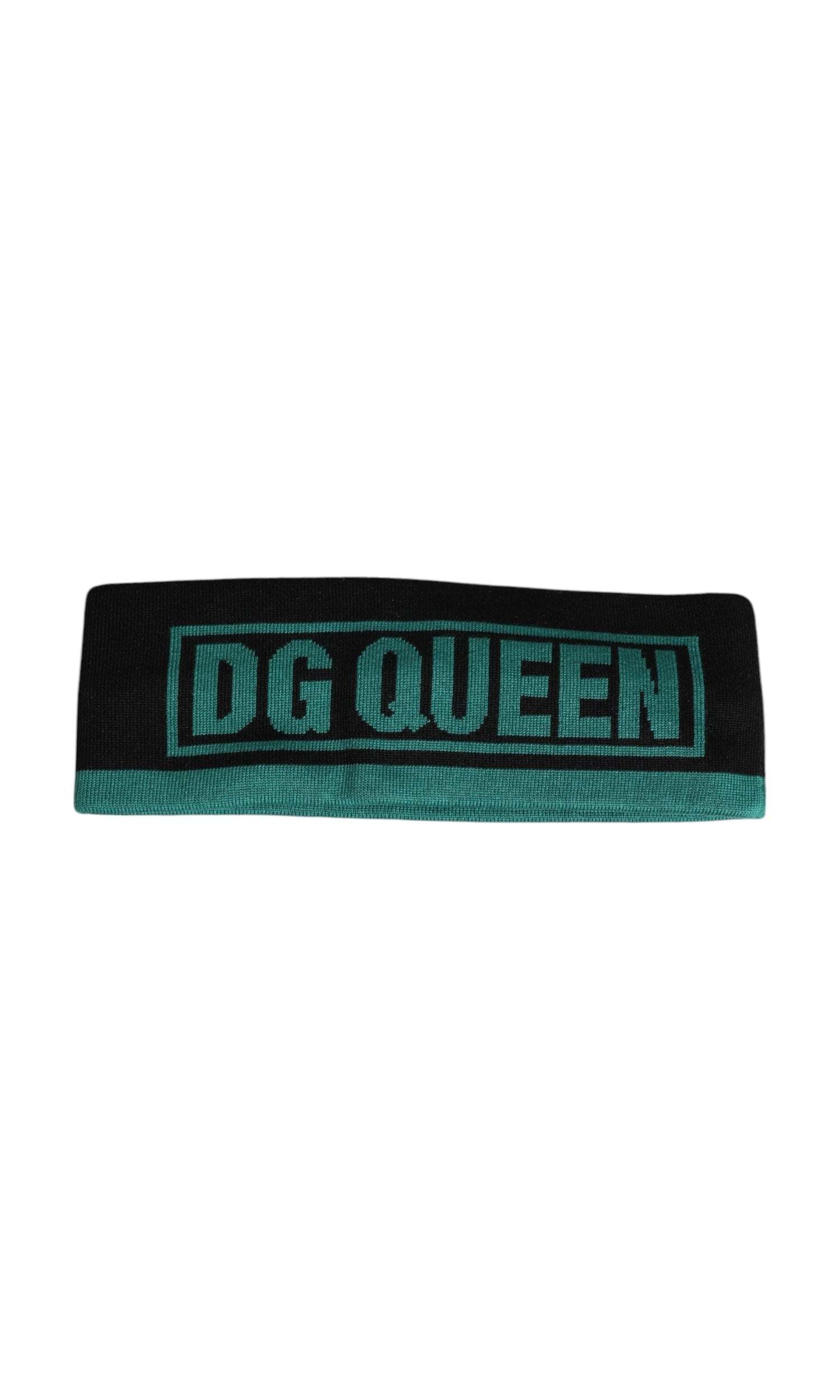 Dolce & Gabbana Black Silk Knitted Dg Queen Head Band Hat Glam Steals