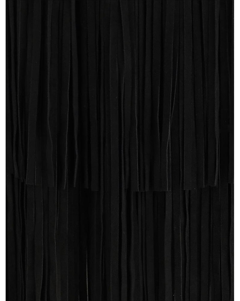 Dolce & Gabbana Black Silk Long Skirt Glam Steals