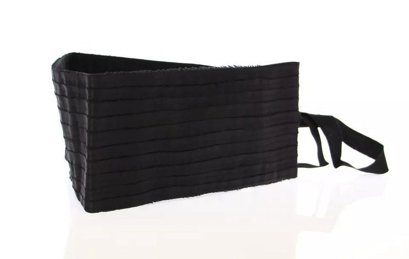 Dolce & Gabbana Black Silk Womens Waist Cummerbund Glam Steals