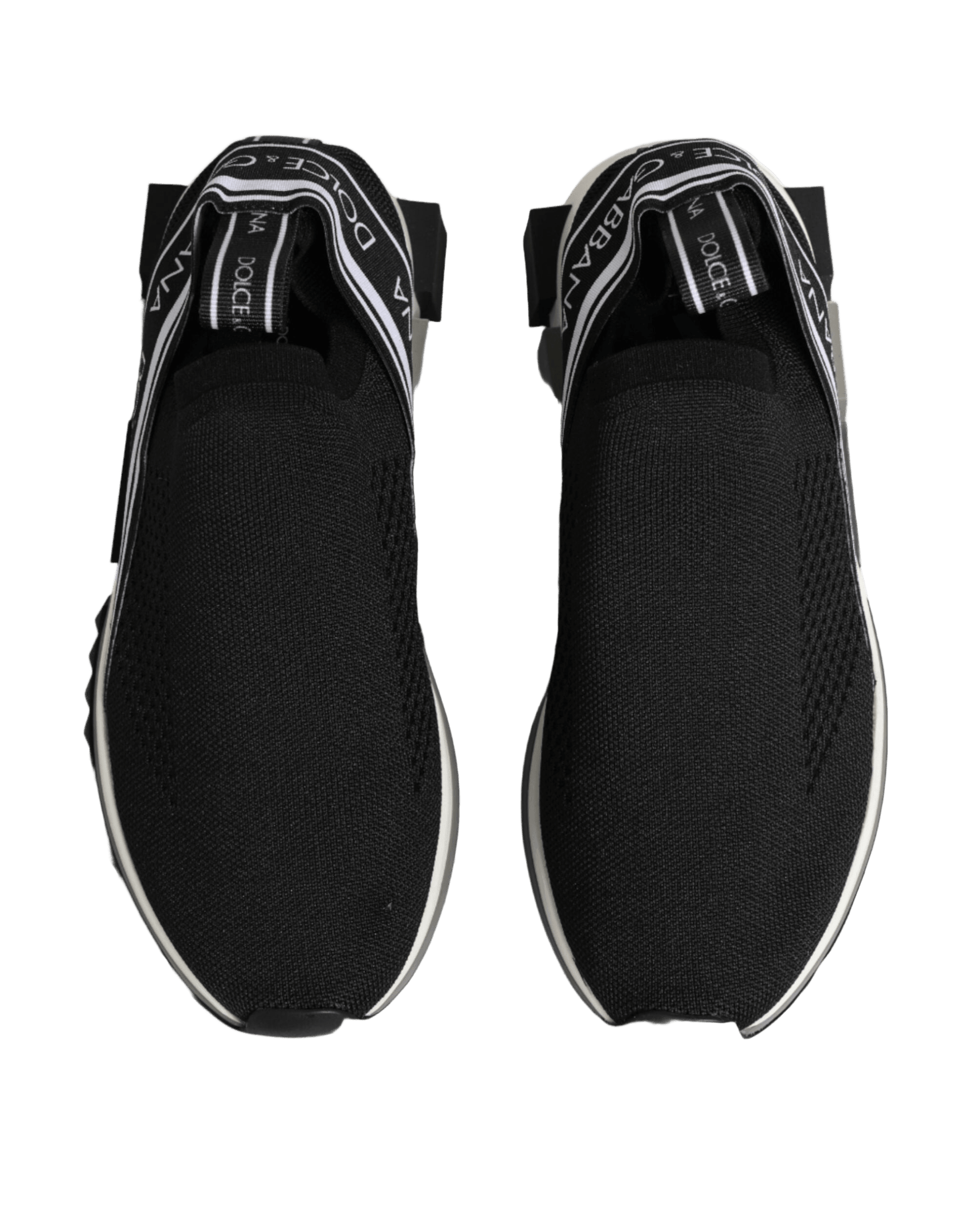 Dolce & Gabbana Black Slip On Sorrento Low Top Sneakers Shoes Glam Steals