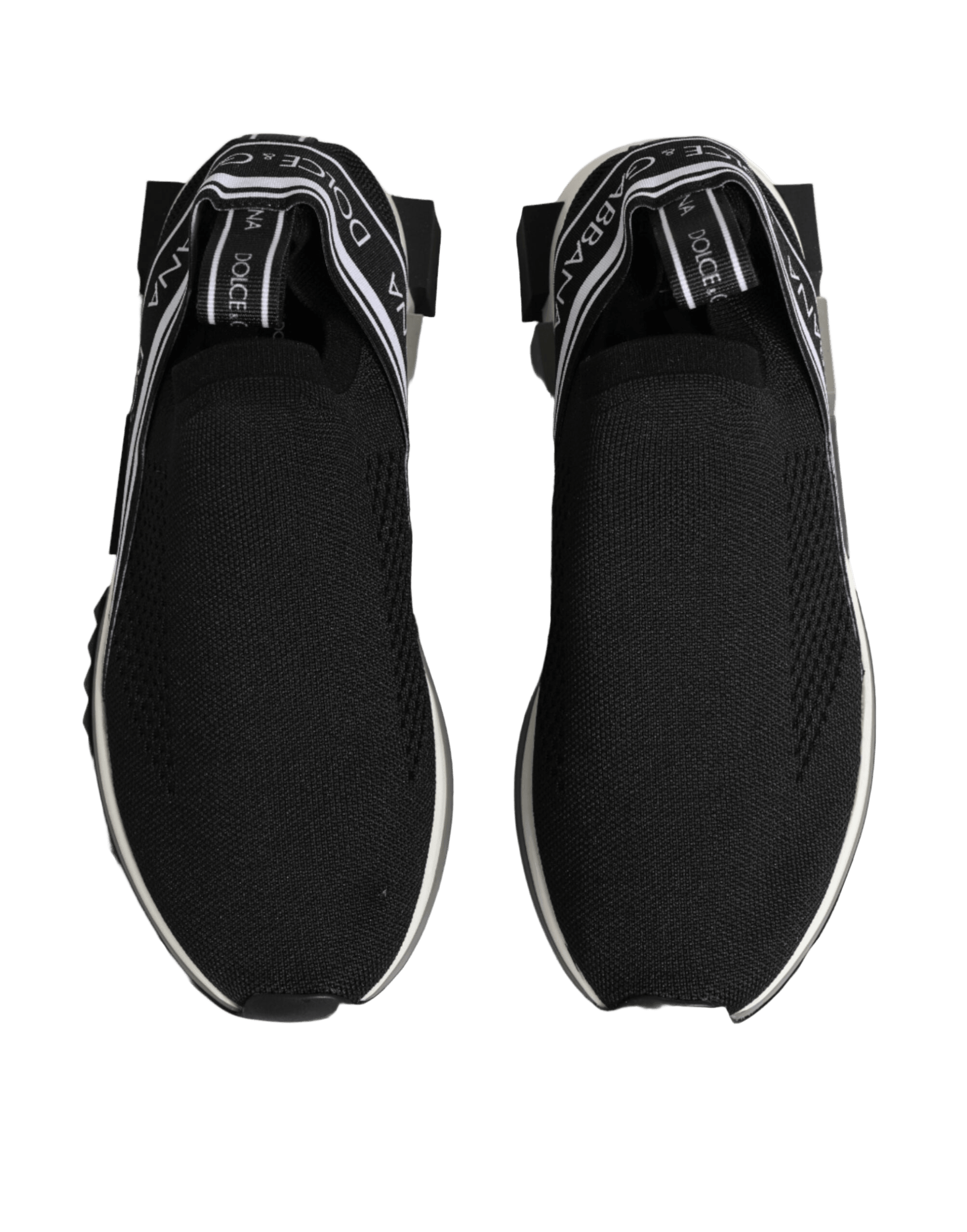Dolce & Gabbana Black Slip On Sorrento Low Top Sneakers Shoes Glam Steals