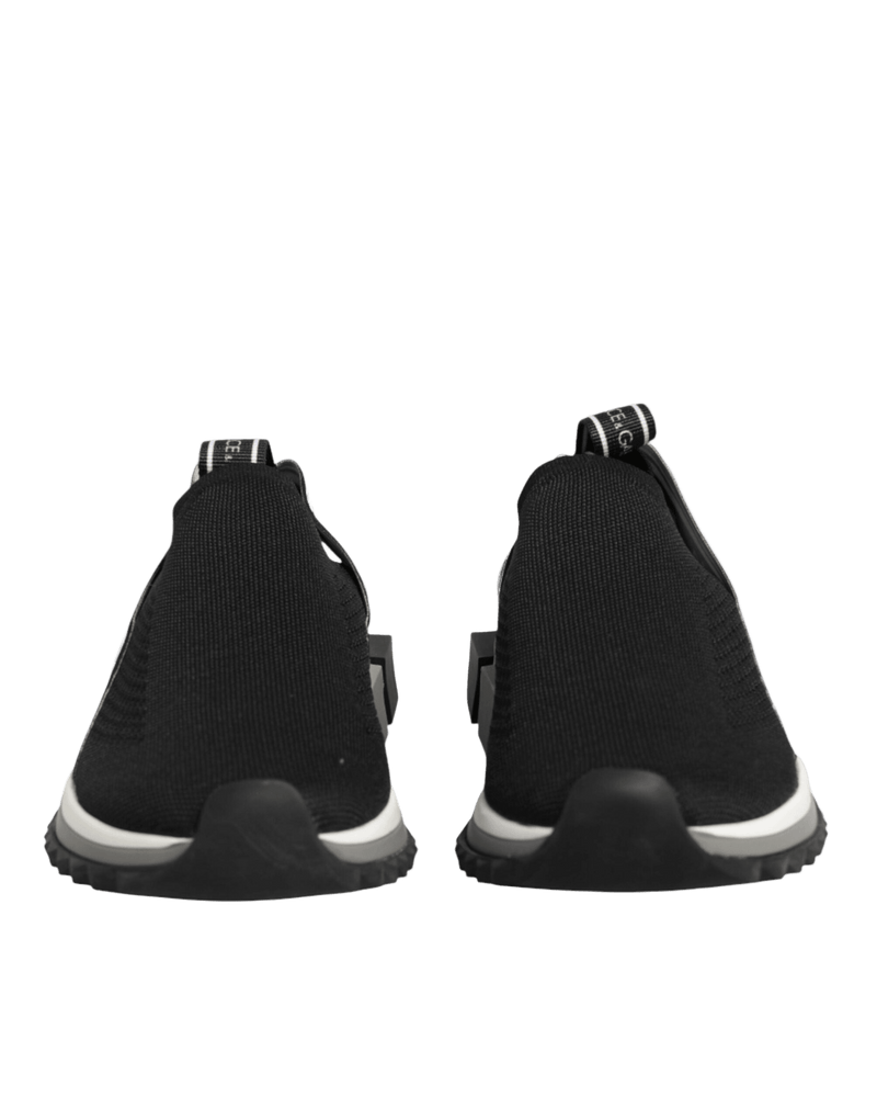 Dolce & Gabbana Black Slip On Sorrento Low Top Sneakers Shoes Glam Steals
