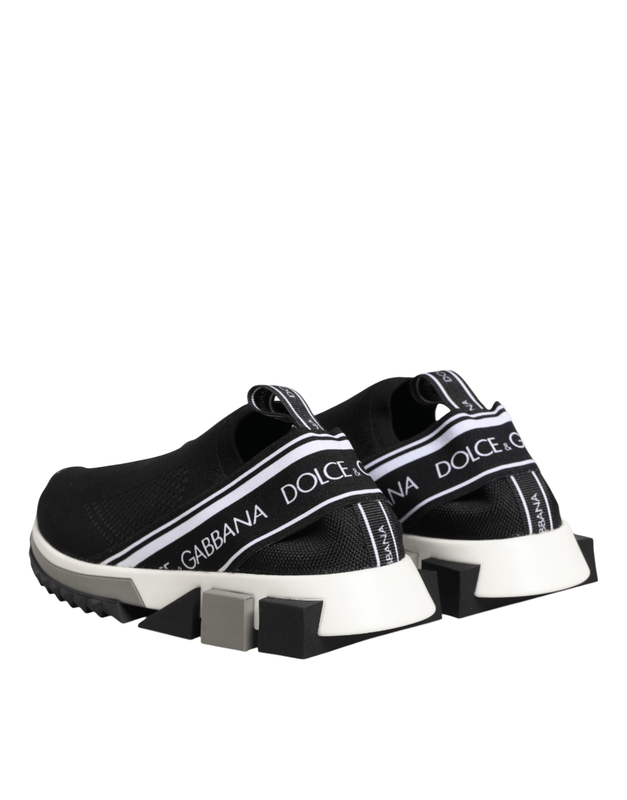 Dolce & Gabbana Black Slip On Sorrento Low Top Sneakers Shoes Glam Steals
