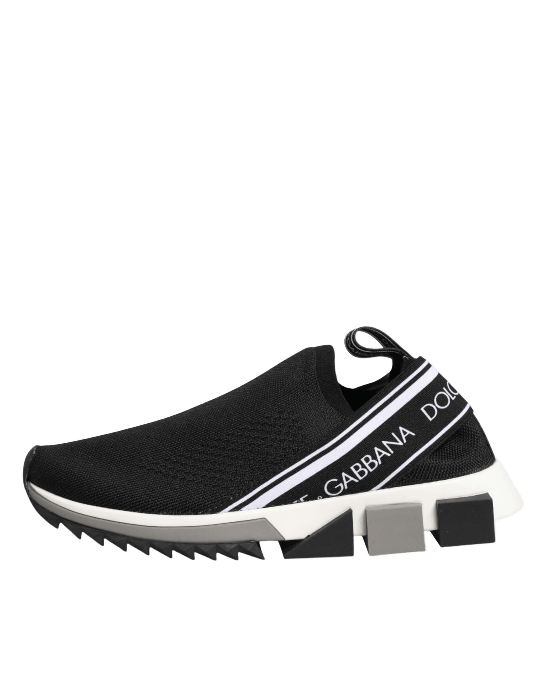 Dolce & Gabbana Black Slip On Sorrento Low Top Sneakers Shoes Glam Steals