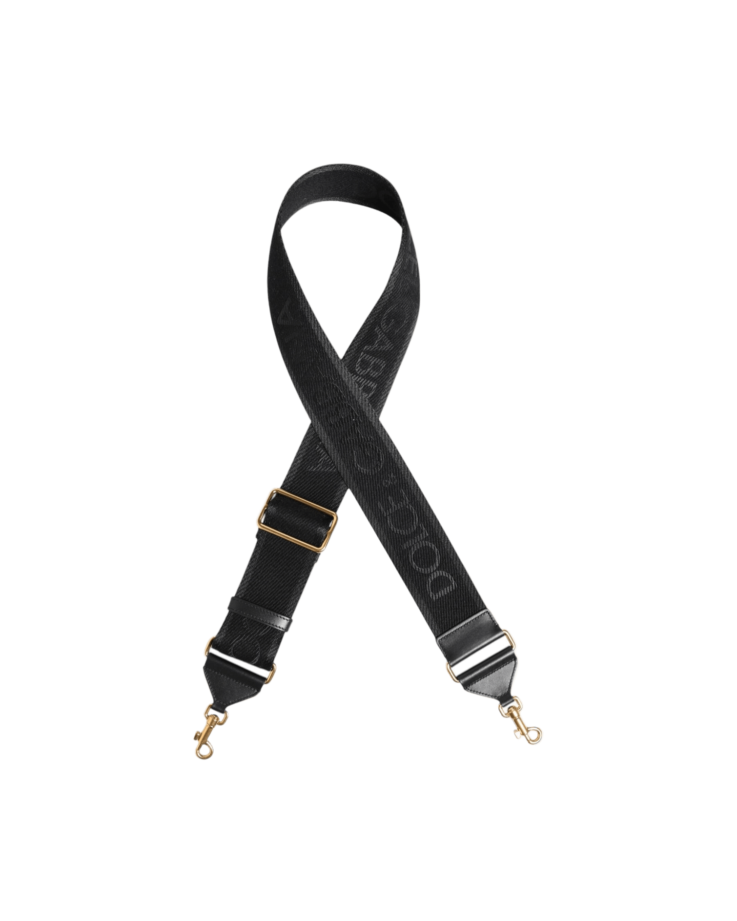 Dolce & Gabbana Black Solid Viscose Bag Shoulder Strap Glam Steals