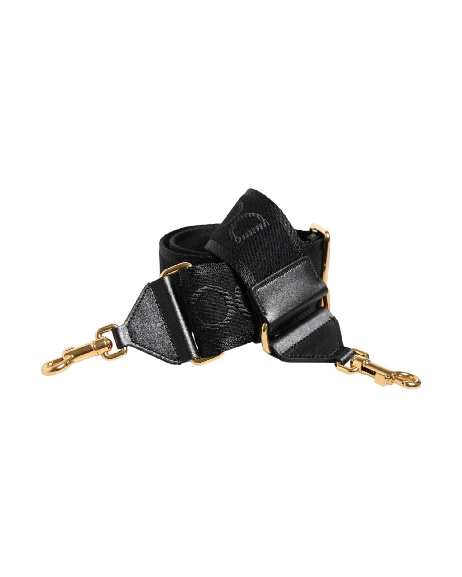 Dolce & Gabbana Black Solid Viscose Bag Shoulder Strap Glam Steals