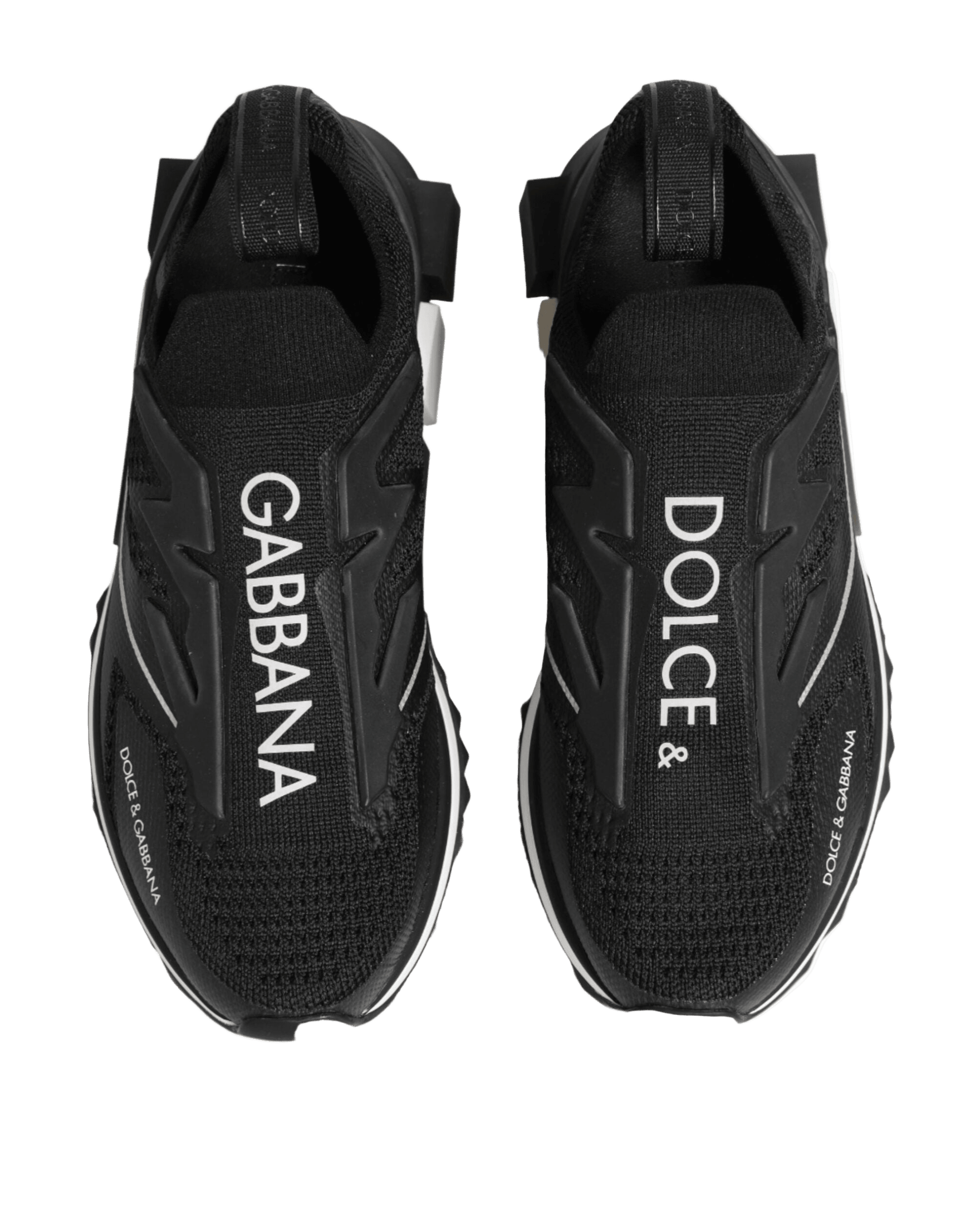 Dolce & Gabbana Black Sorrento Sport Stretch Sneakers Shoes Glam Steals