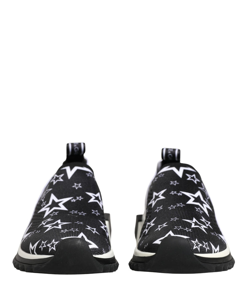 Dolce & Gabbana Black Stars Logo Sorrento Sneakers Shoes Glam Steals
