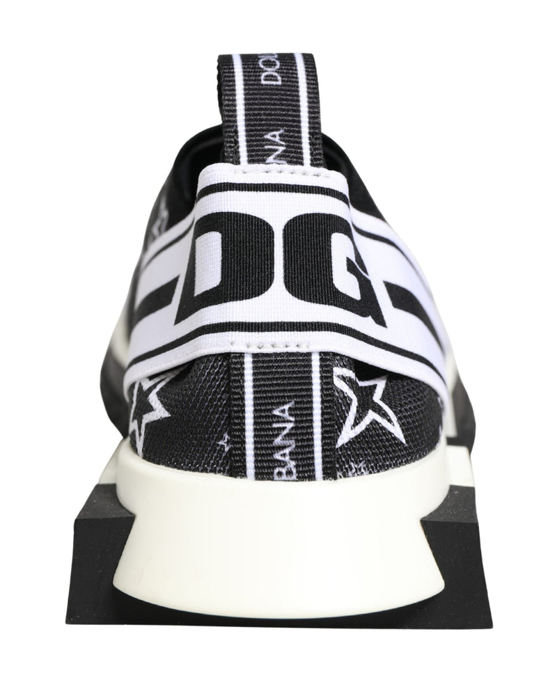 Dolce & Gabbana Black Stars Logo Sorrento Sneakers Shoes Glam Steals
