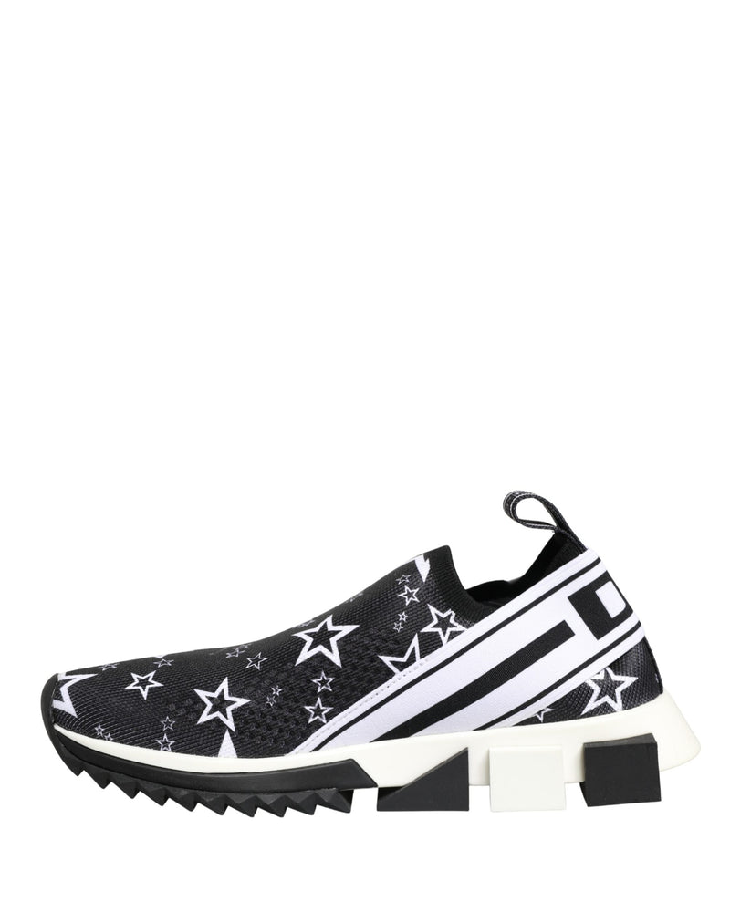 Dolce & Gabbana Black Stars Logo Sorrento Sneakers Shoes Glam Steals