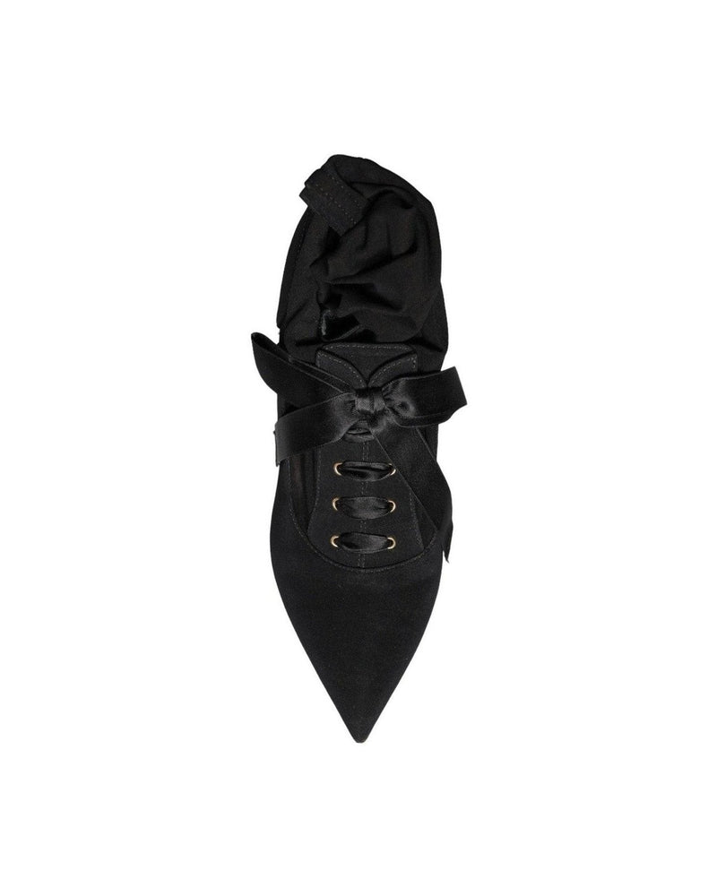 Dolce & Gabbana Black Stiletto Heels Mid Calf Boots Shoes Boots