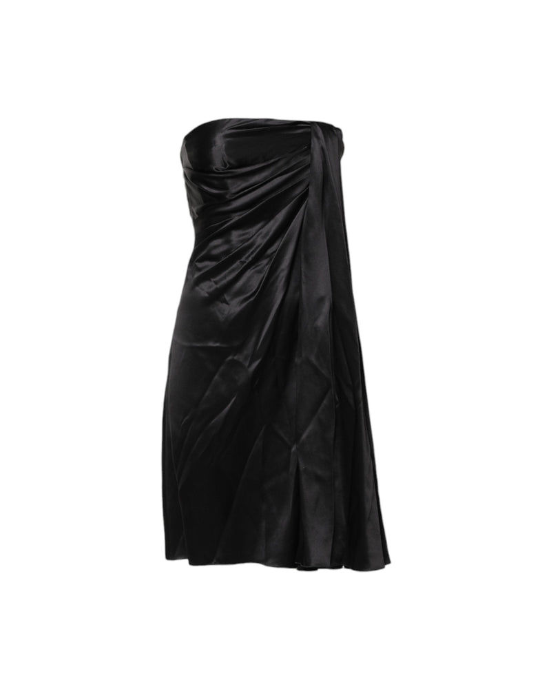 Dolce & Gabbana Black Strapless Sheath A Line Mini Dress Glam Steals
