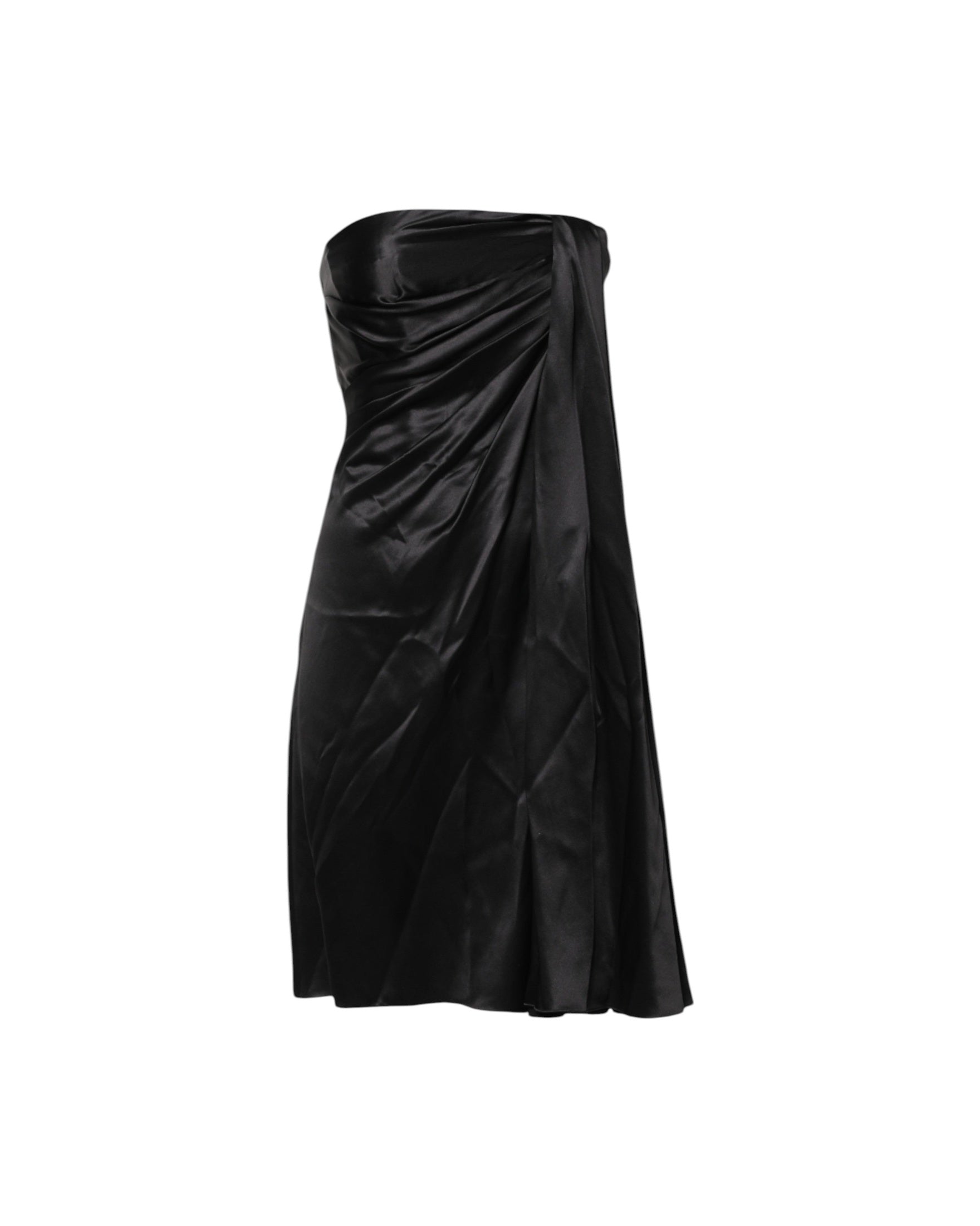 Dolce & Gabbana Black Strapless Sheath A Line Mini Dress Glam Steals