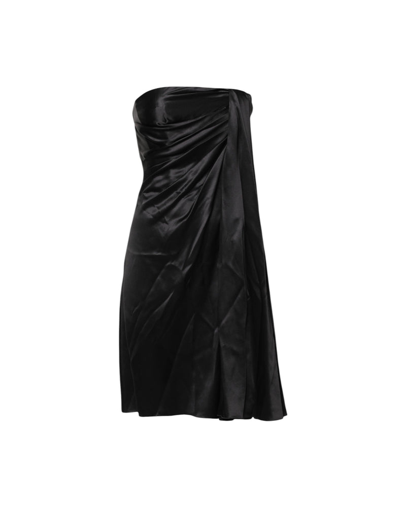 Dolce & Gabbana Black Strapless Sheath A Line Mini Dress Glam Steals