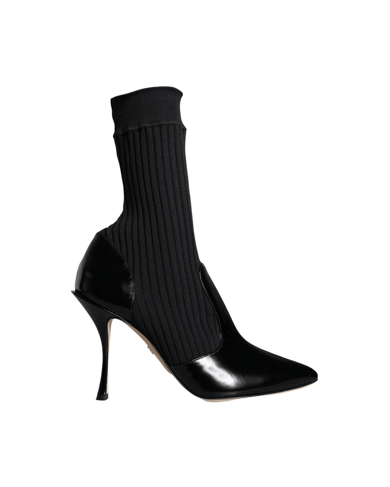 Dolce & Black Gabbana Stretch Stilettos Booties Socks Shoes Glam Steals