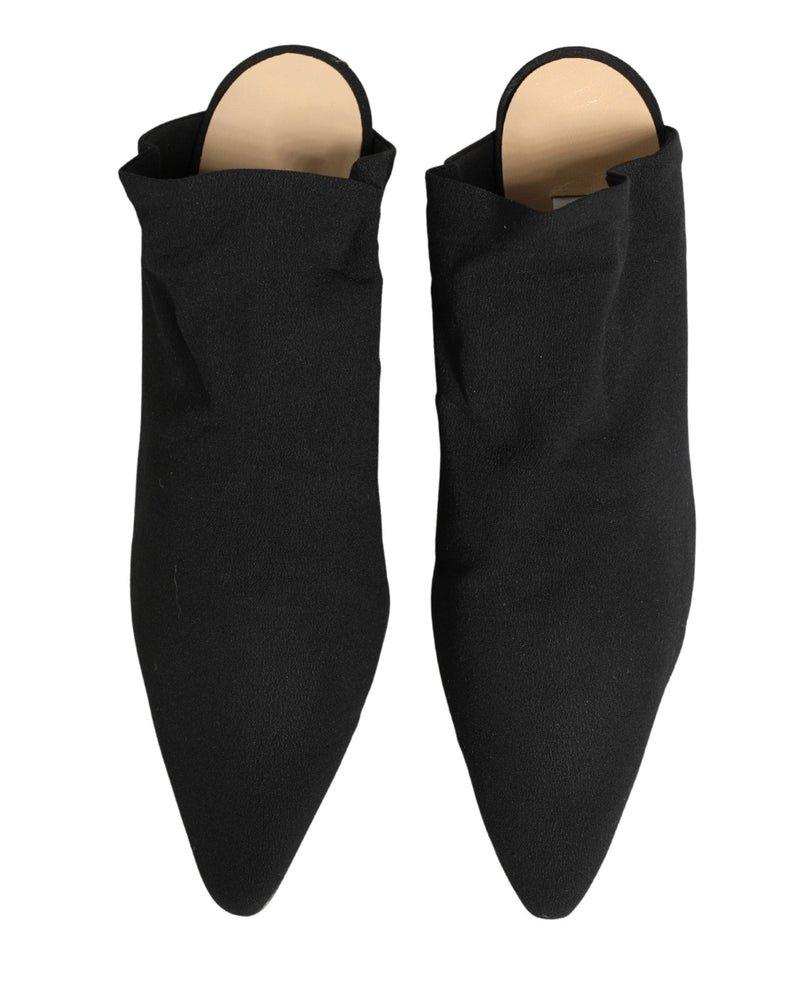 Dolce & Gabbana Black Suede Heel Mule Shoes Glam Steals