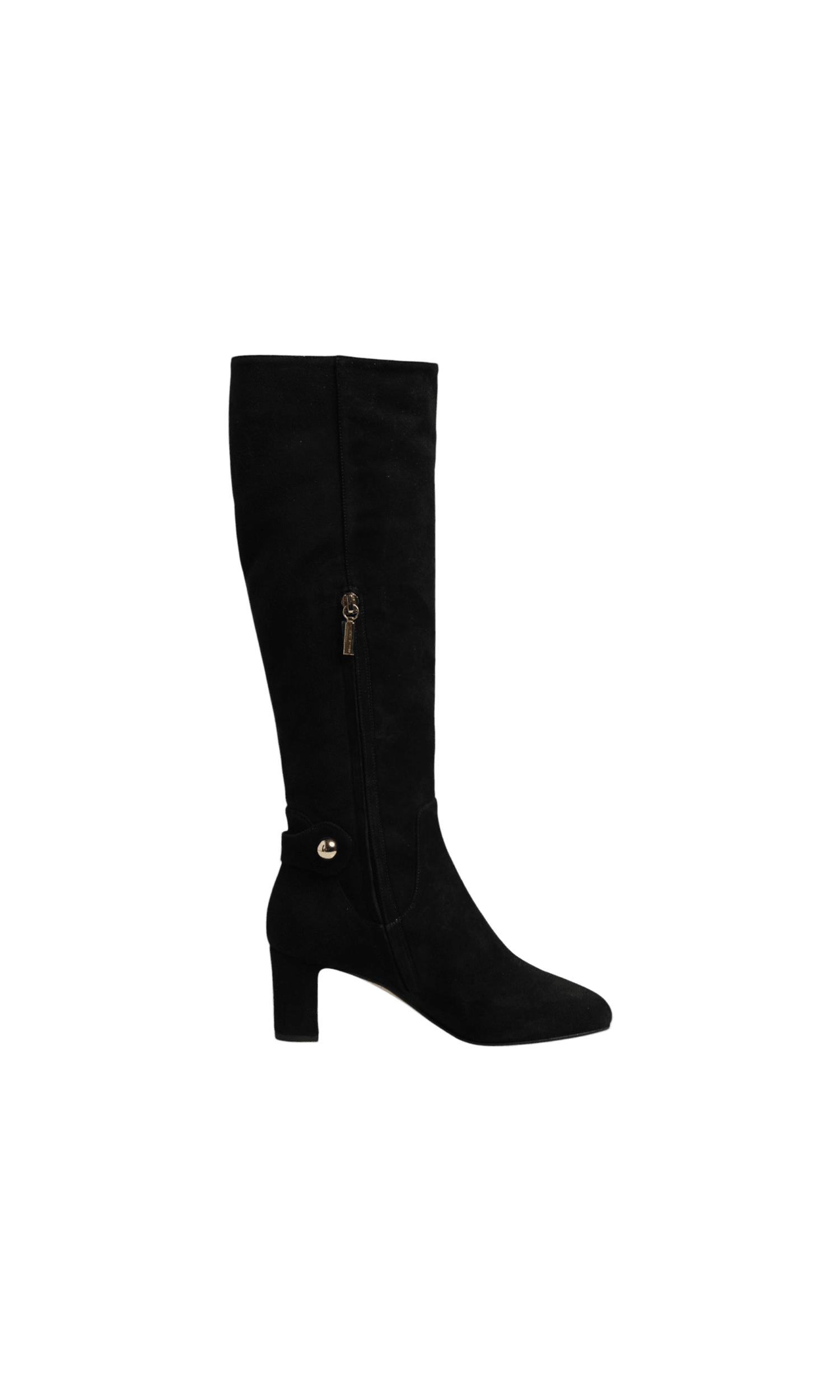 Dolce & Gabbana Black Suede Leather Knee High Boots Shoes Glam Steals