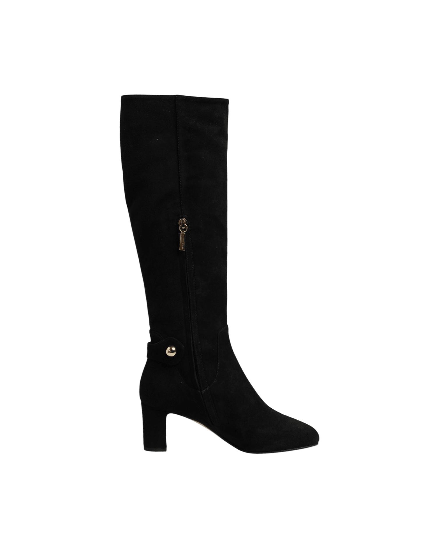 Dolce & Gabbana Black Suede Leather Knee High Boots Shoes Glam Steals