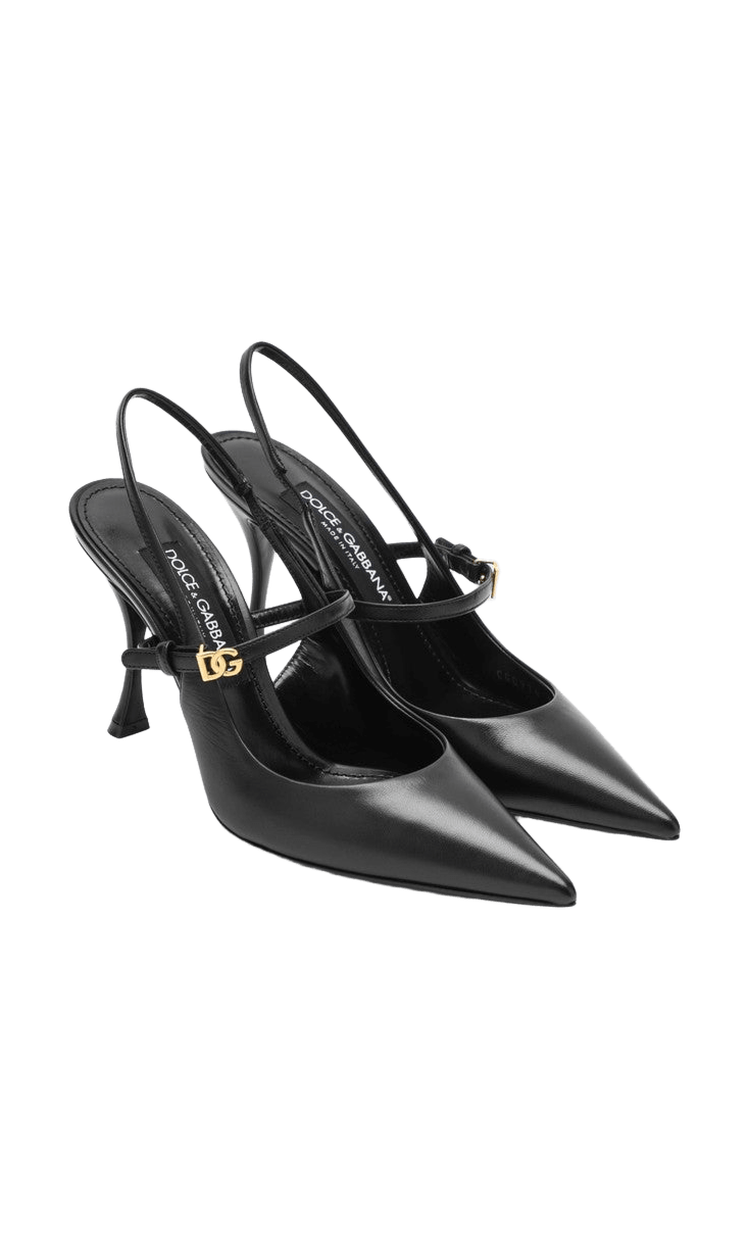 Dolce & Gabbana Black Suede Slingback Glam Steals