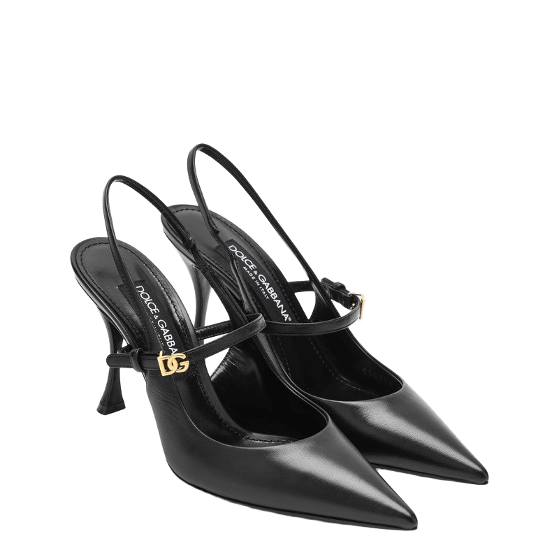 Dolce & Gabbana Black Suede Slingback Glam Steals