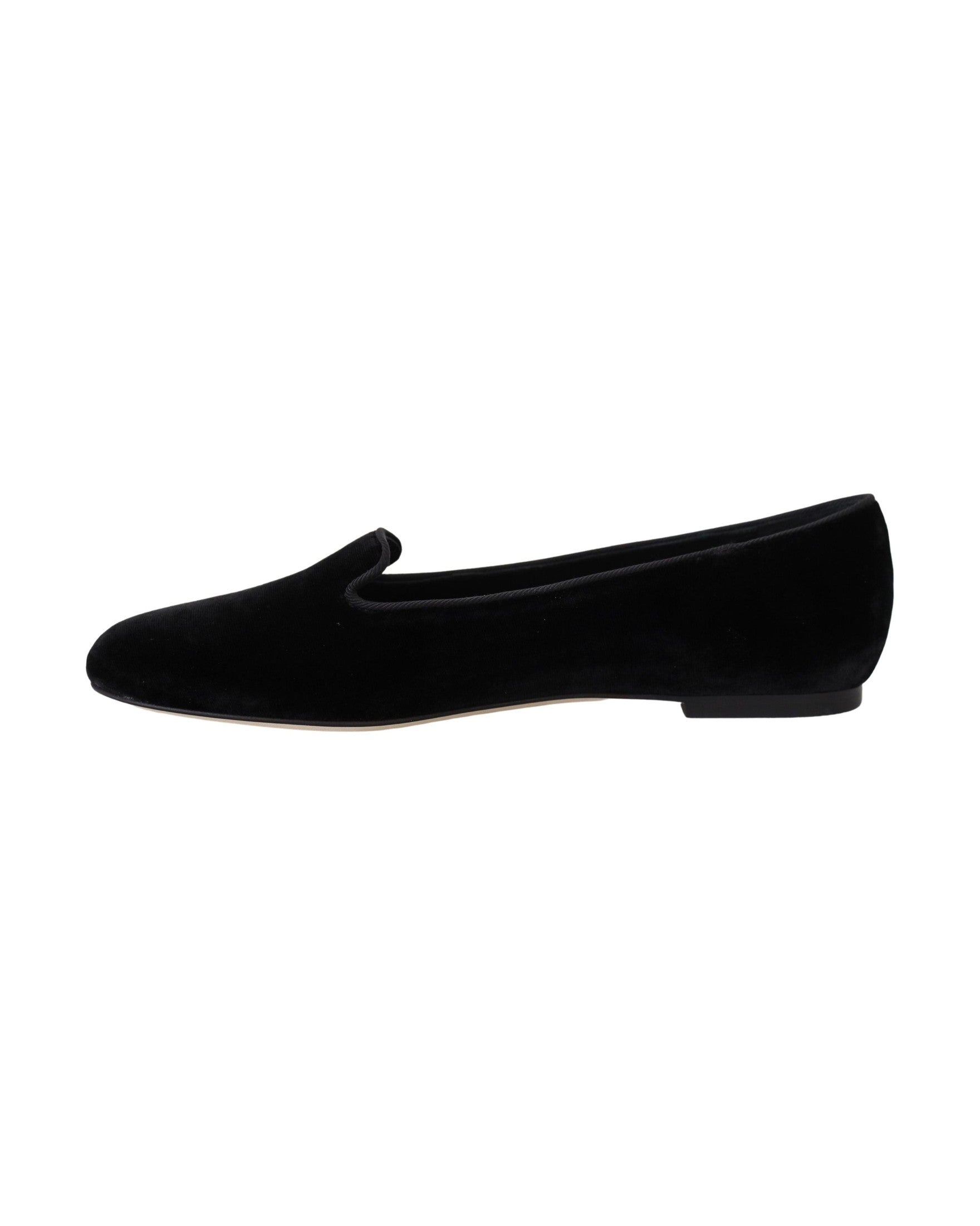 Dolce & Gabbana Black Velvet Slip Ons Loafers Glam Steals