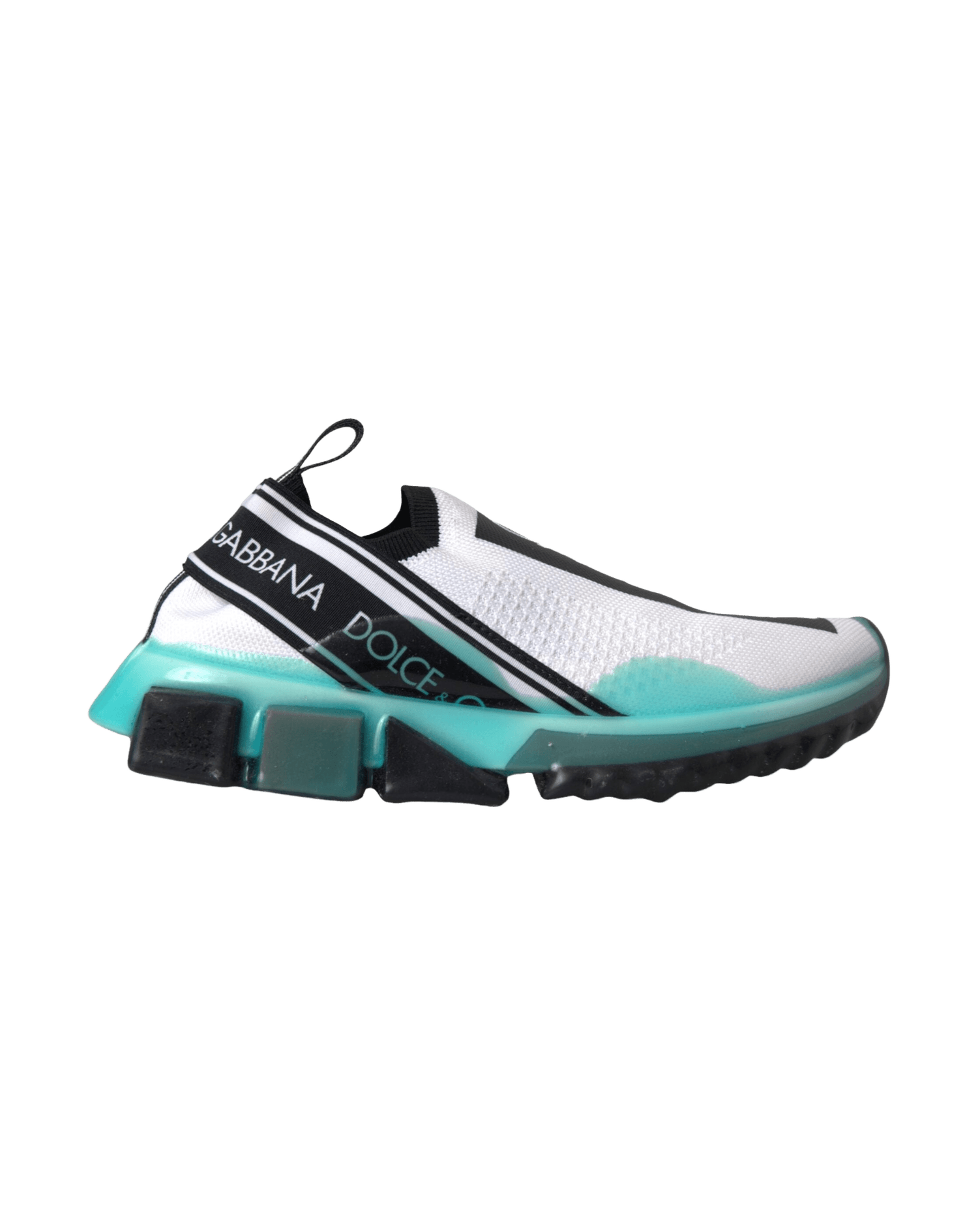 Dolce & Gabbana Black White Blue Slip On Sorrento Sneakers Shoes Glam Steals