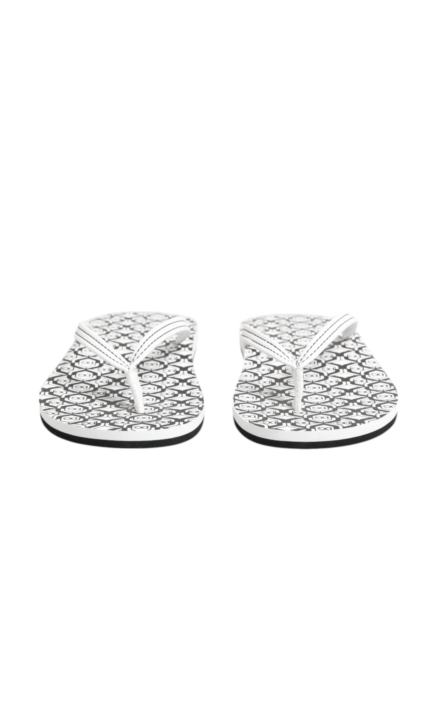 Dolce & Gabbana Black White Logo Beachwear Flats Slipper Shoes Glam Steals