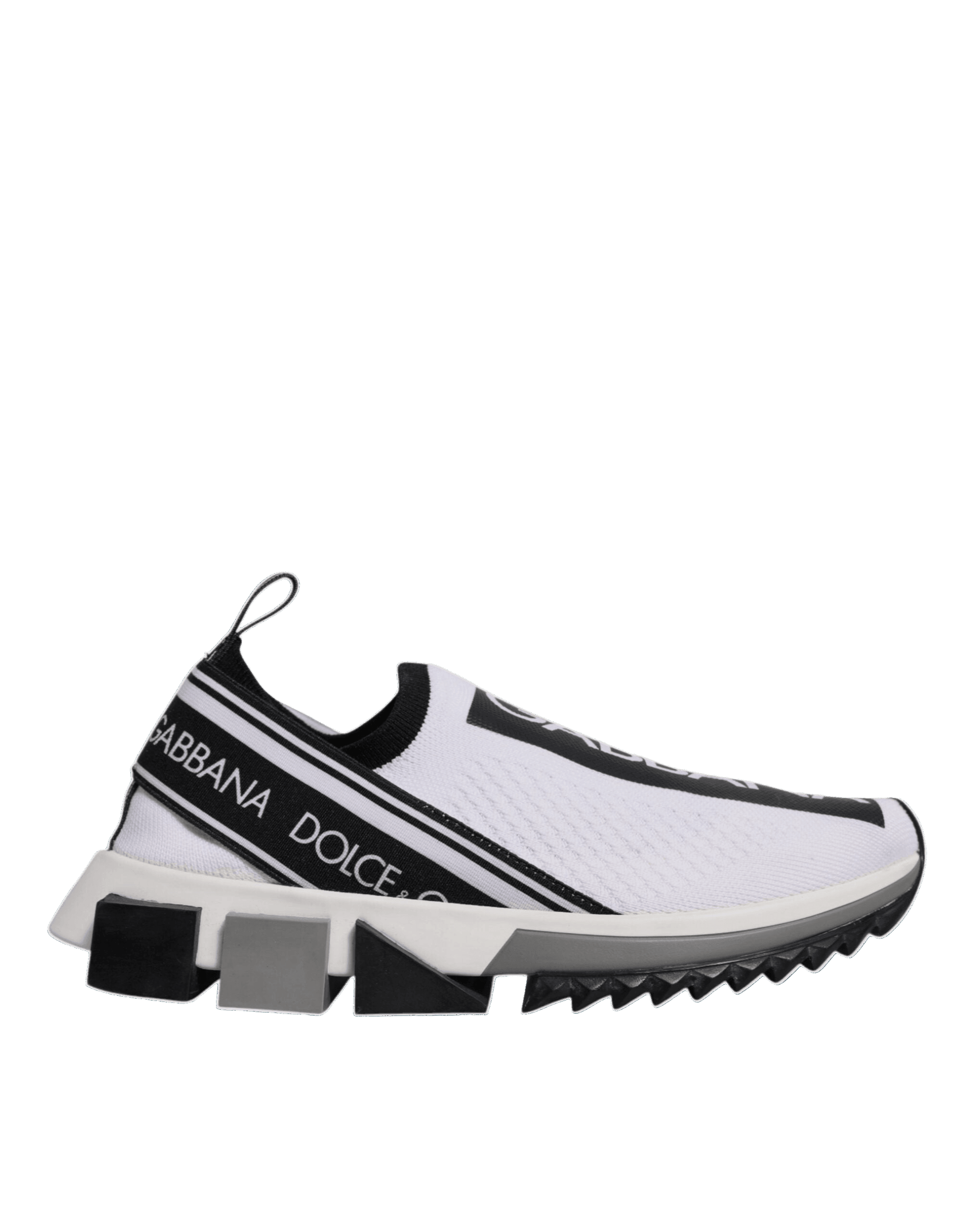 Dolce & Gabbana Black White Slip On Sorrento Sneakers Shoes Glam Steals