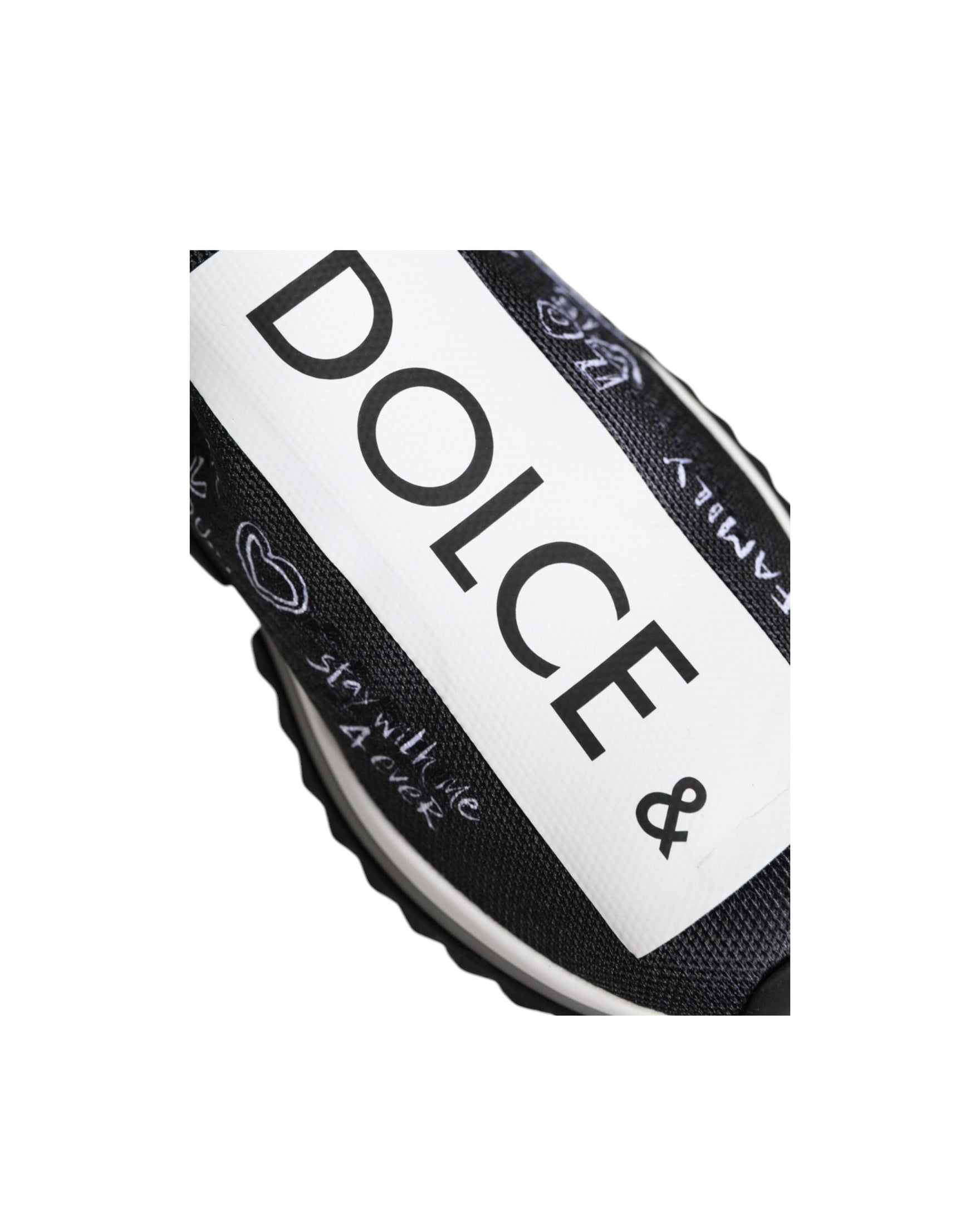 Dolce & Gabbana Black White Sorrento Low Top Sneakers Shoes Sneakers
