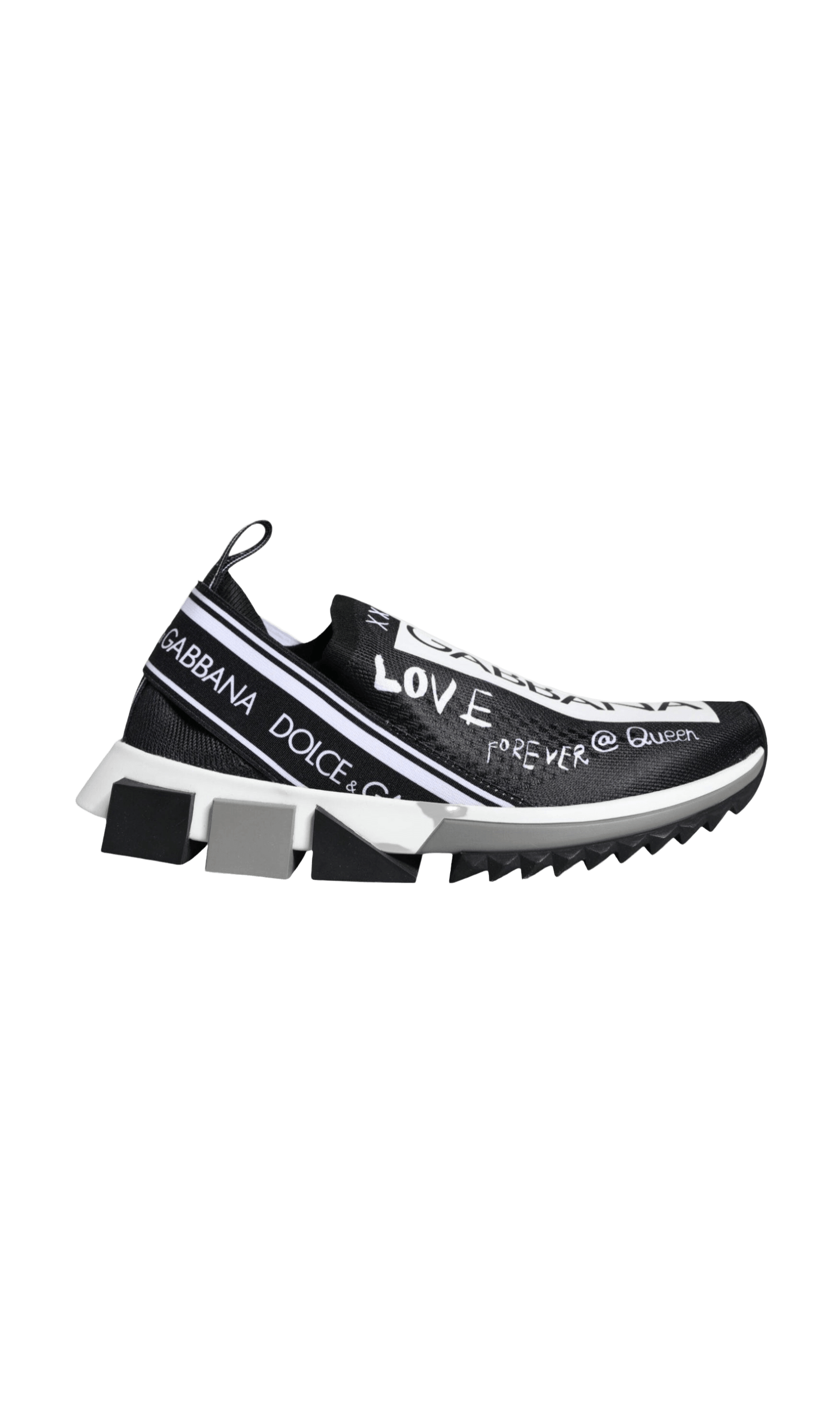 Dolce & Gabbana Black White Sorrento Low Top Sneakers Shoes Glam Steals