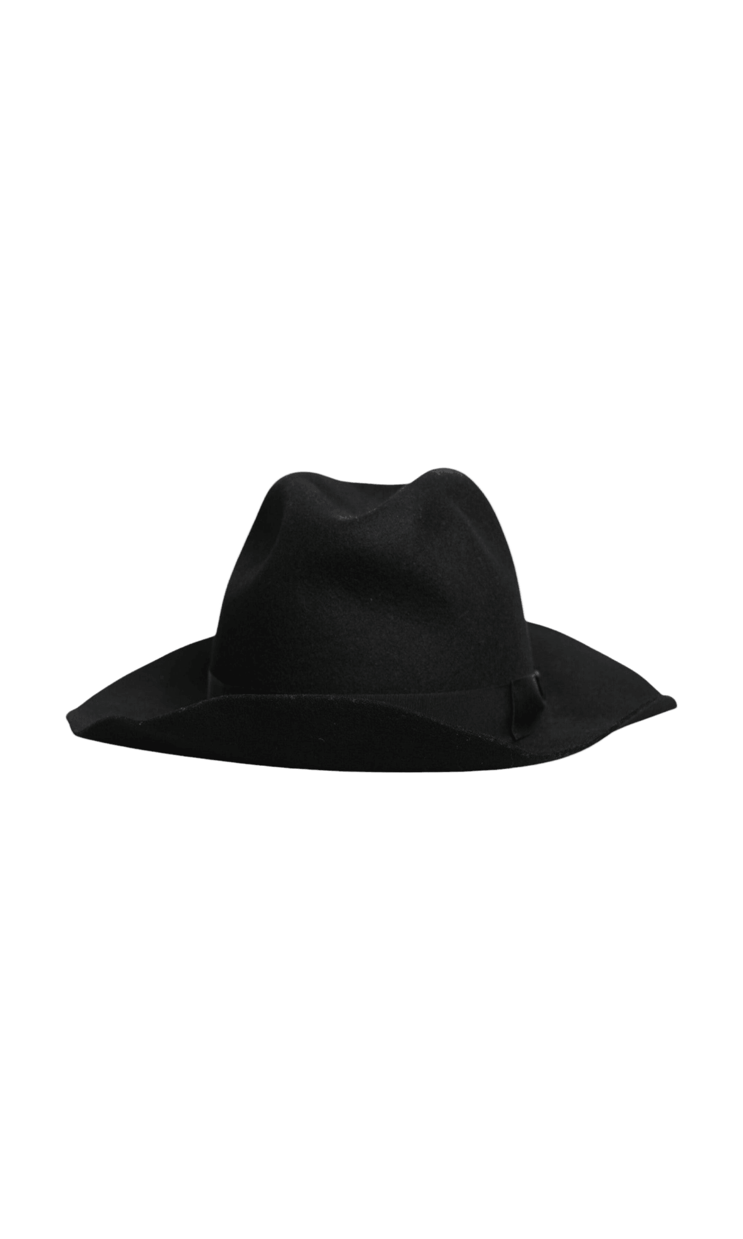 Dolce & Gabbana Black Wide Brim Trilby Fedora Hat Glam Steals