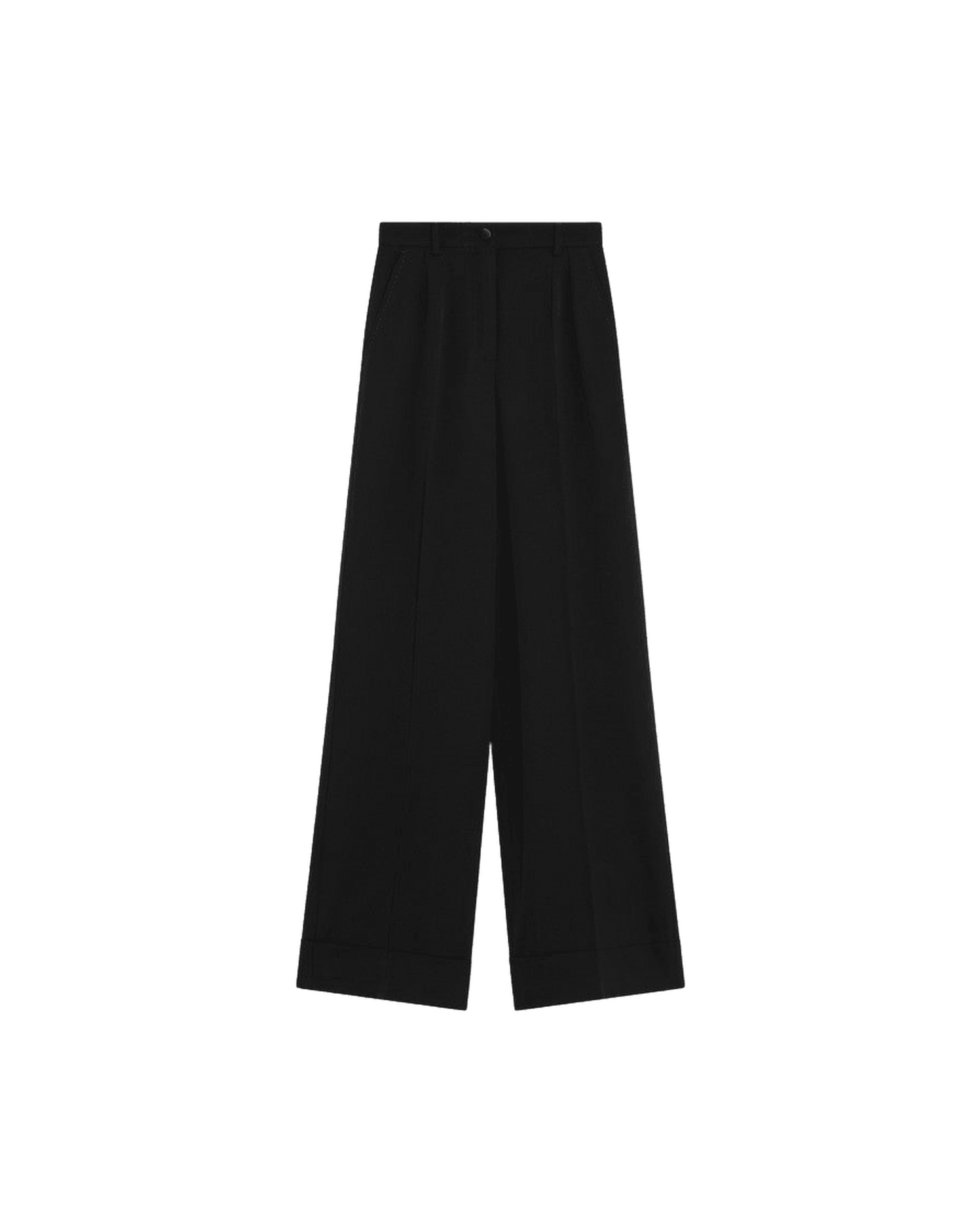 Dolce & Gabbana Black Wool Blend Trouser Glam Steals