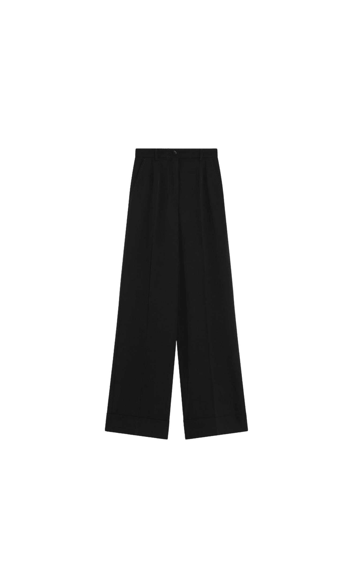 Dolce & Gabbana Black Wool Blend Trouser Glam Steals