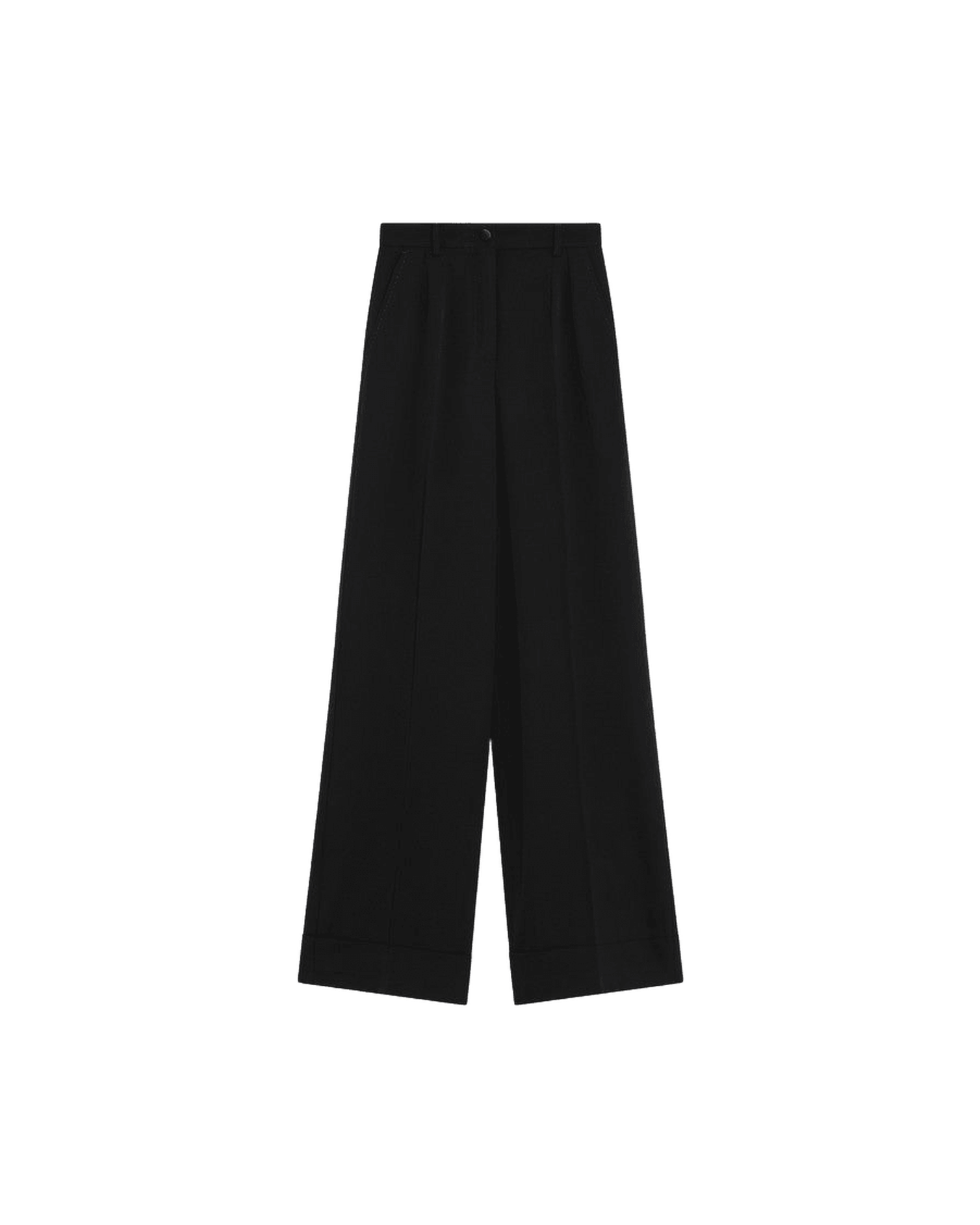 Dolce & Gabbana Black Wool Blend Trouser Glam Steals