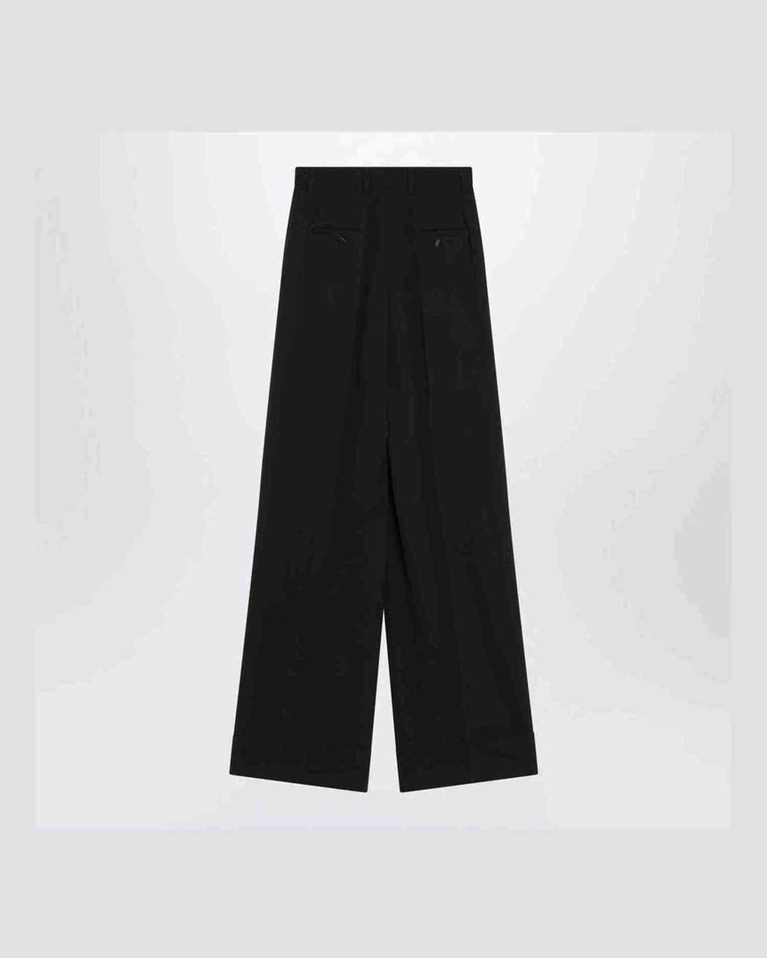 Dolce & Gabbana Black Wool Blend Trouser Glam Steals