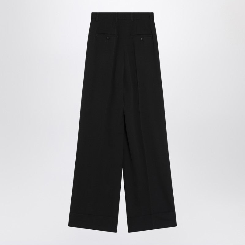 Dolce & Gabbana Black Wool Blend Trouser Glam Steals